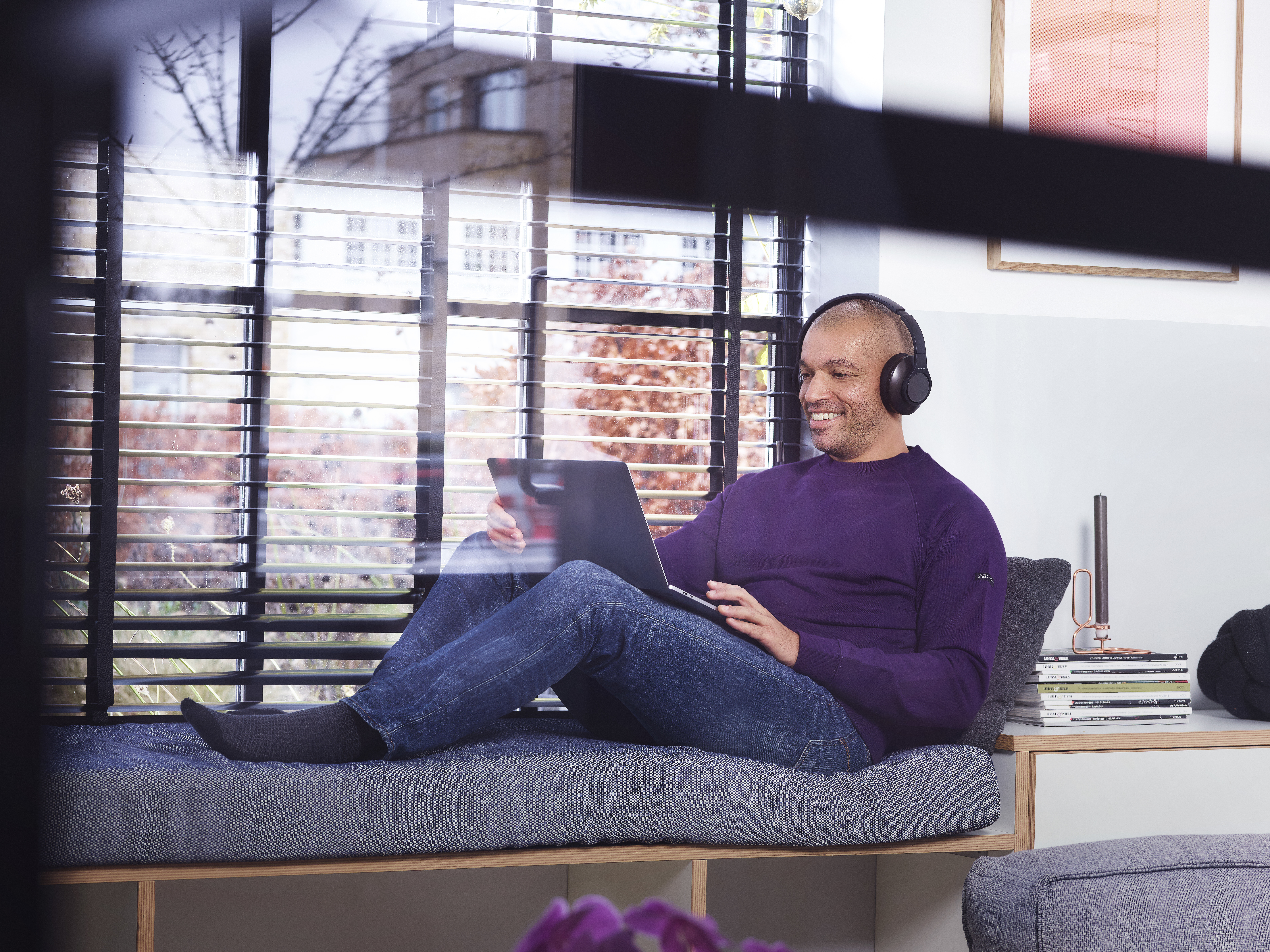 Hoofdtelefoon PHILIPS TAH6206BK/00 voor tv