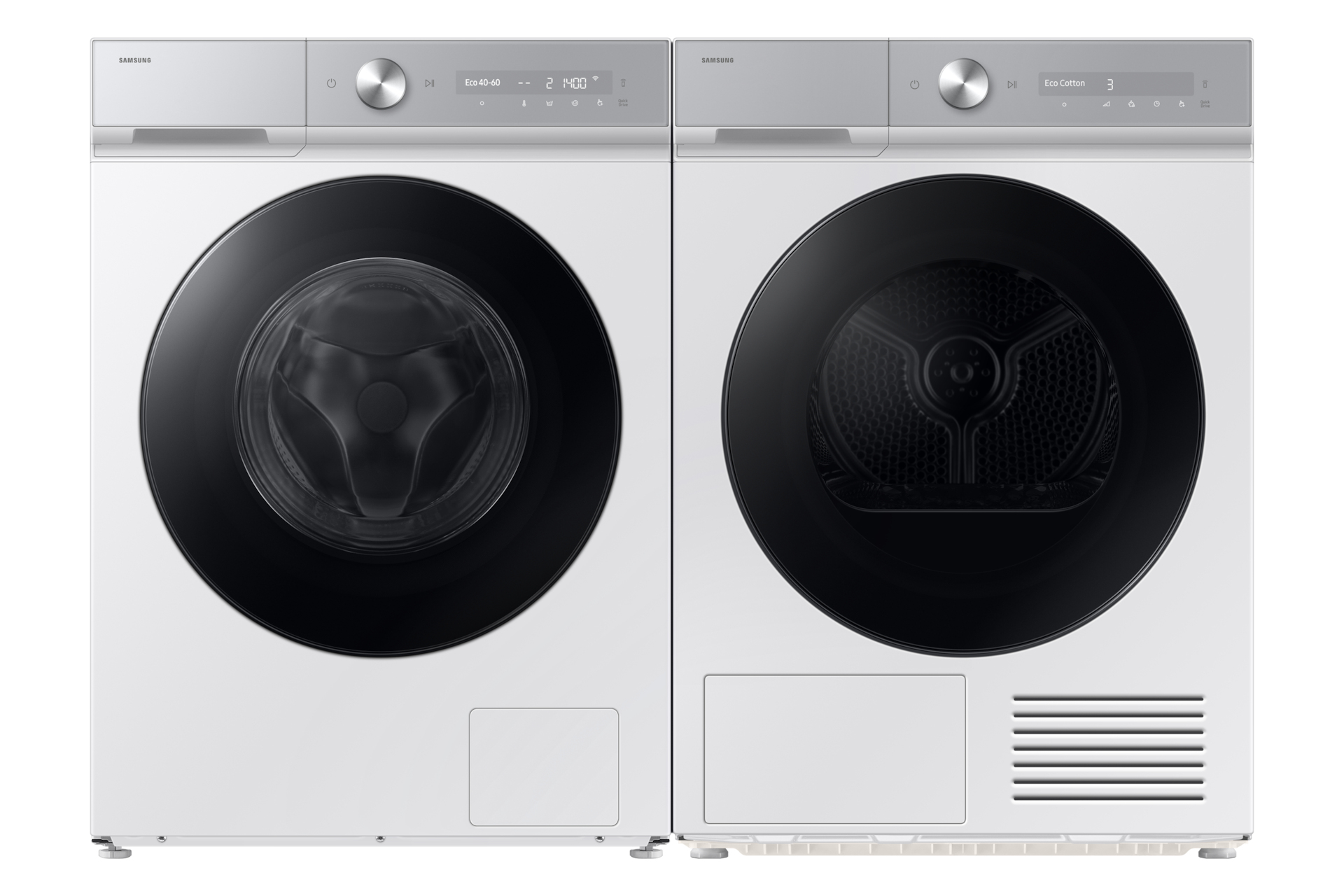Samsung Series 8 Sèche-linge Blanc Pompe à chaleur / Optimal Dry / AI Control / Séchage silencieux / 9kg - DV90DB8845GHU3 Classe A