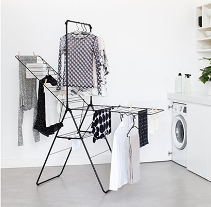 Droogrek BRABANTIA 403521 HangOn 25m met stang Matt Black