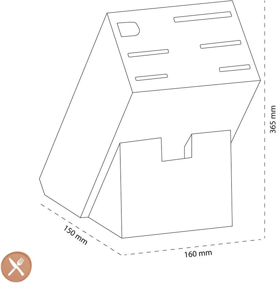 Messenblok ZWILLING 35068-003-0 Four Star / bamboe / 7-delig
