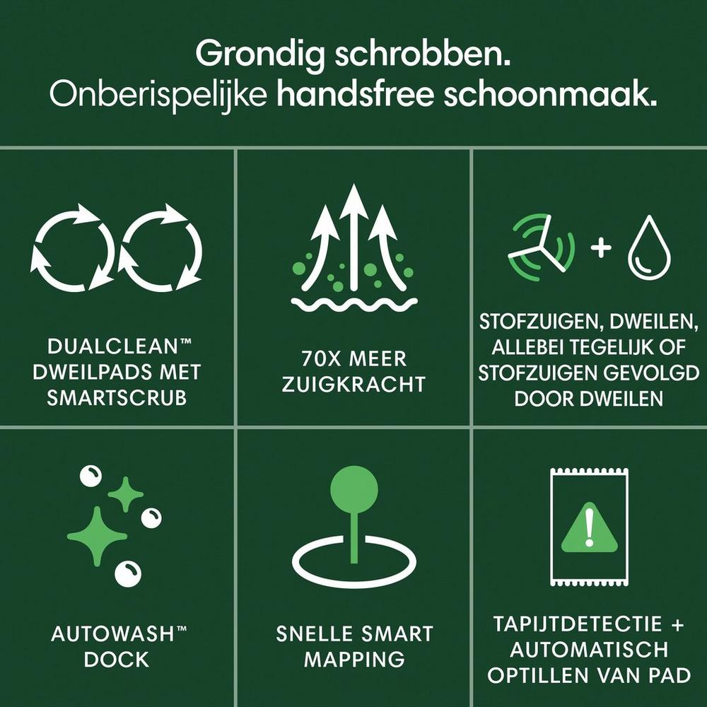 iRobot roomba 405 combo autowash dock blanc