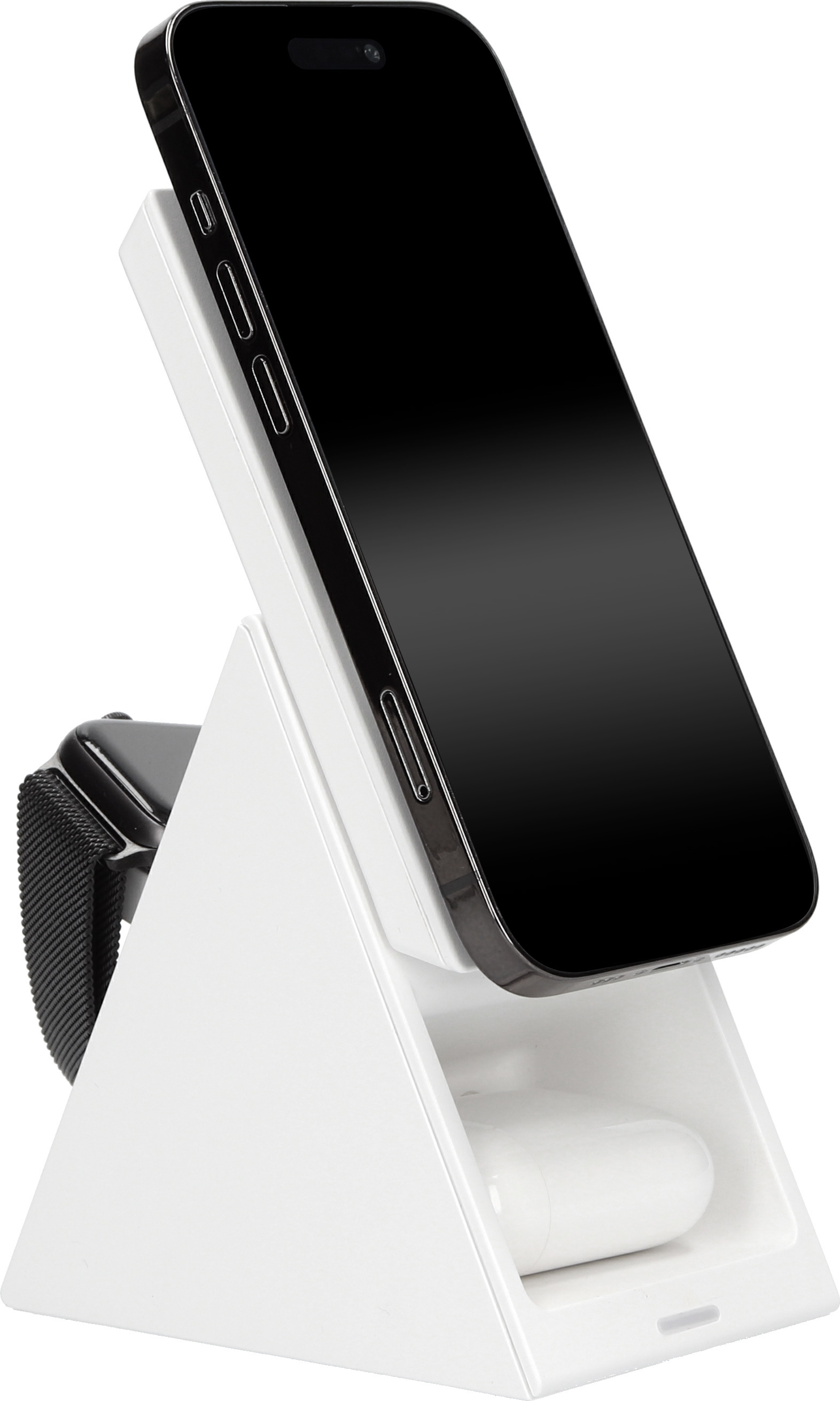 Mobiparts Wireless Magsafe 3 in 1 Charger 15W Triangle White