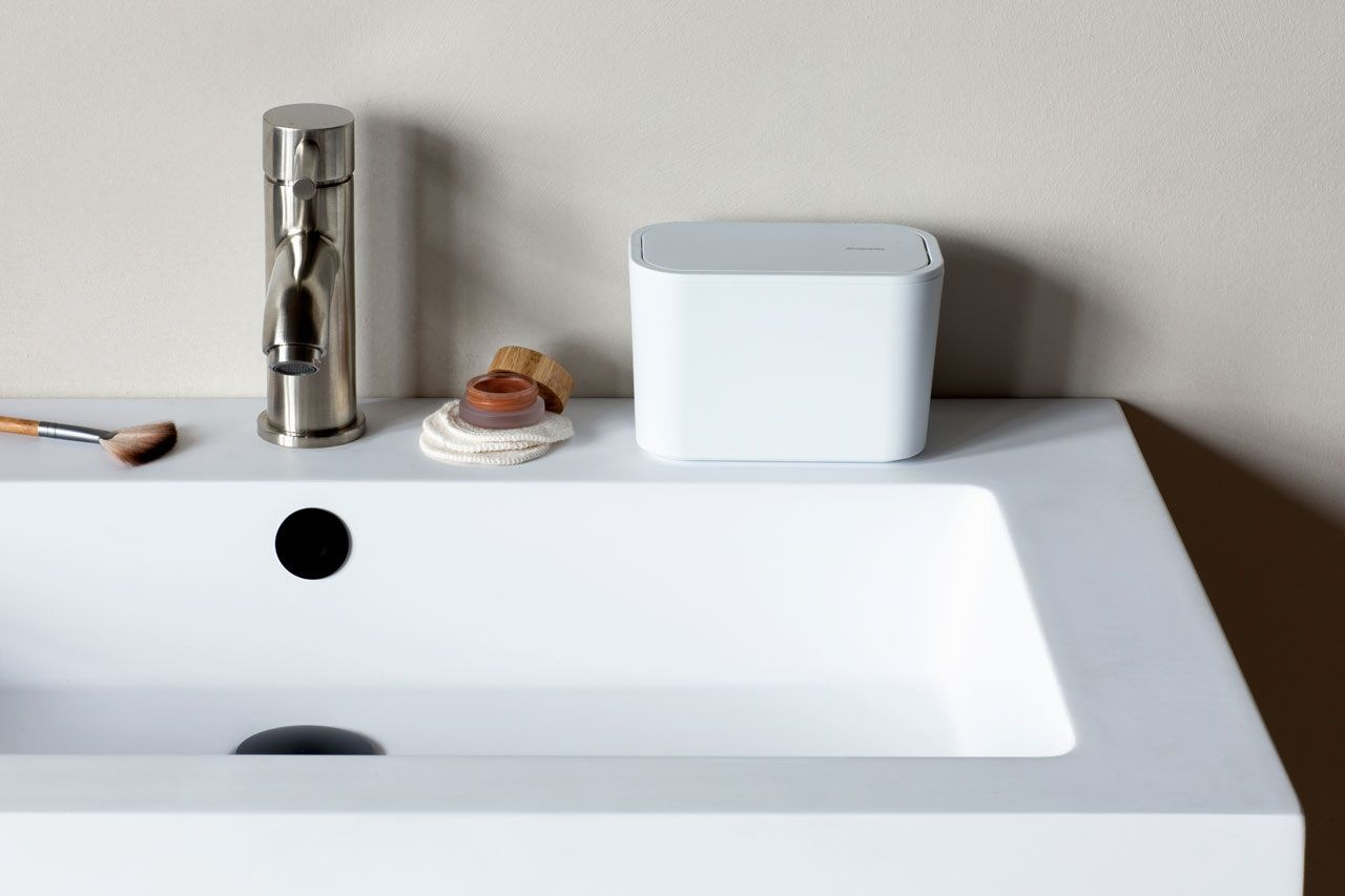 Afvalbakje BRABANTIA 303388 MindSet badkamer / White