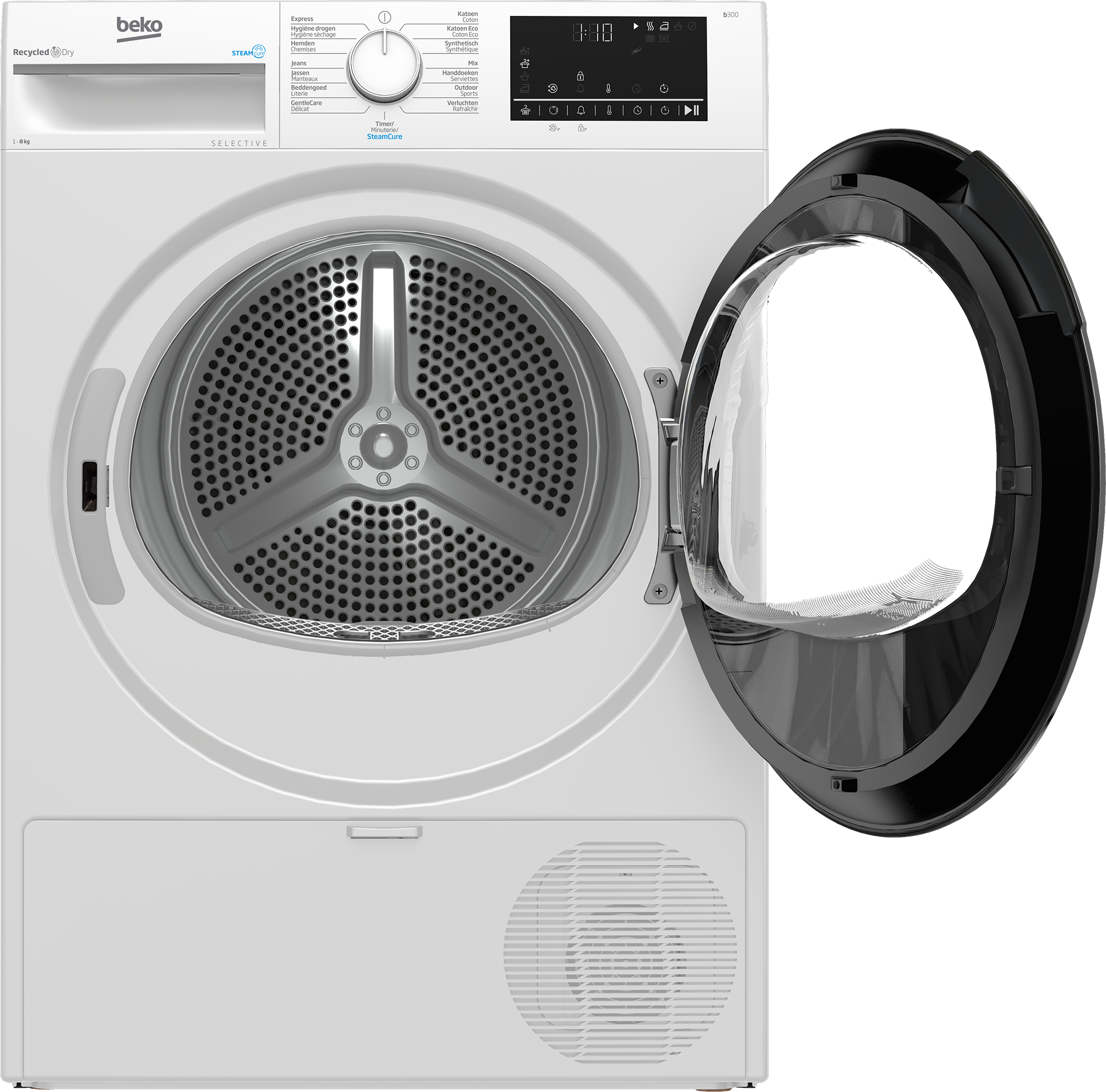 Warmtepompdroogkast BEKO B3T6823W2 / 8kg / A++ / 64db