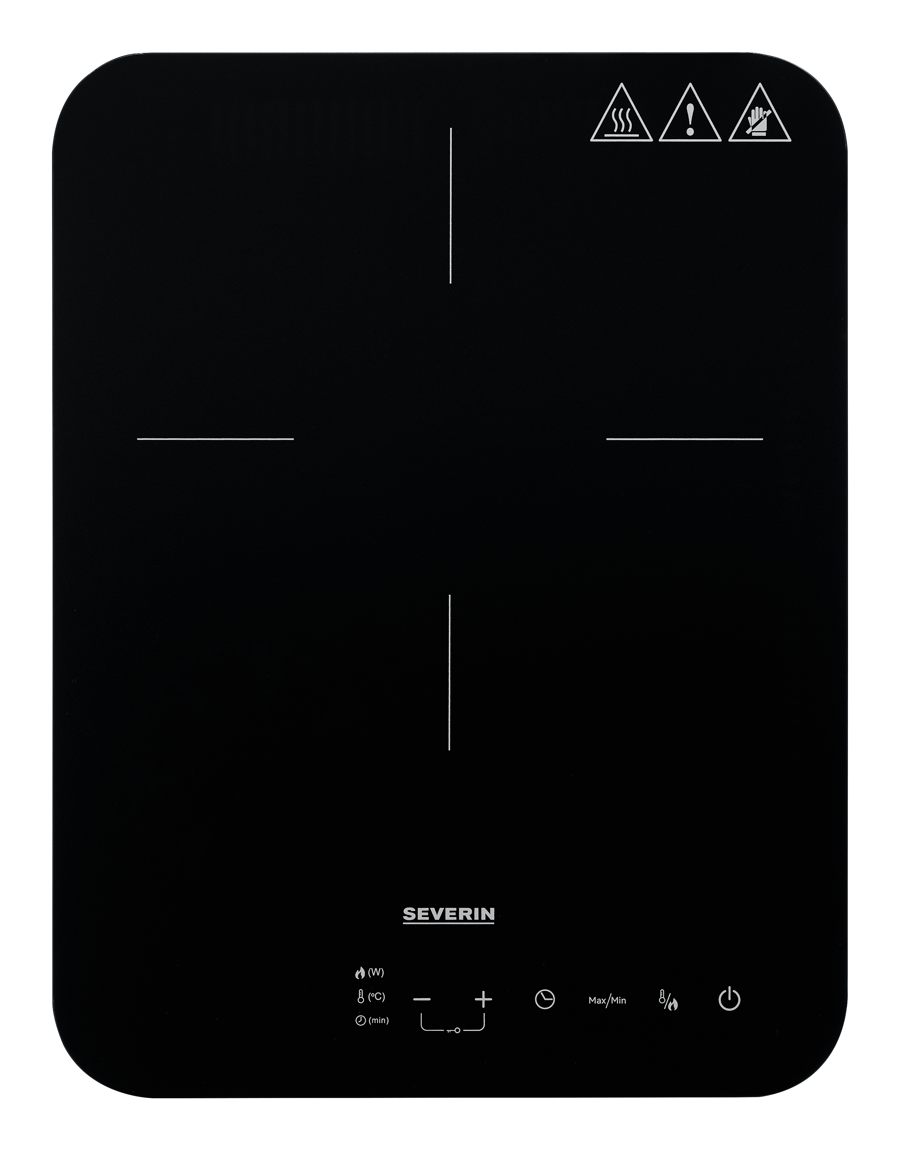 Severin KP 1032 plaque Noir, Gris Comptoir 28 cm Plaque avec zone à induction 1 zone(s)