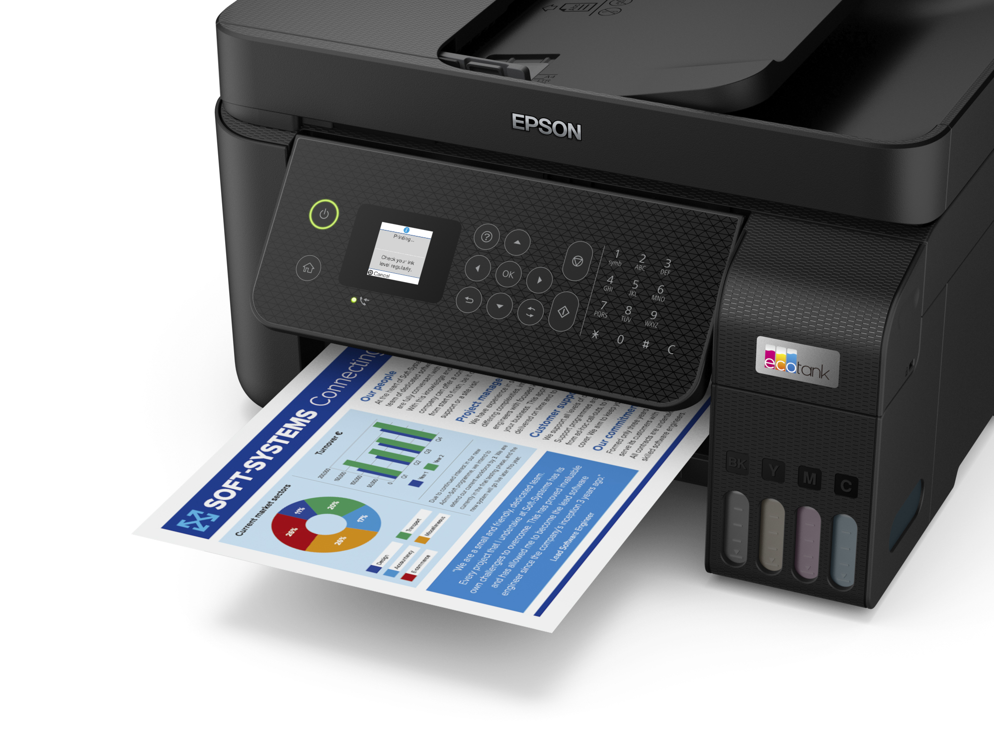 Printer Inkjet Epson Ecotank ET-4800 AIO Adf Kleur A4