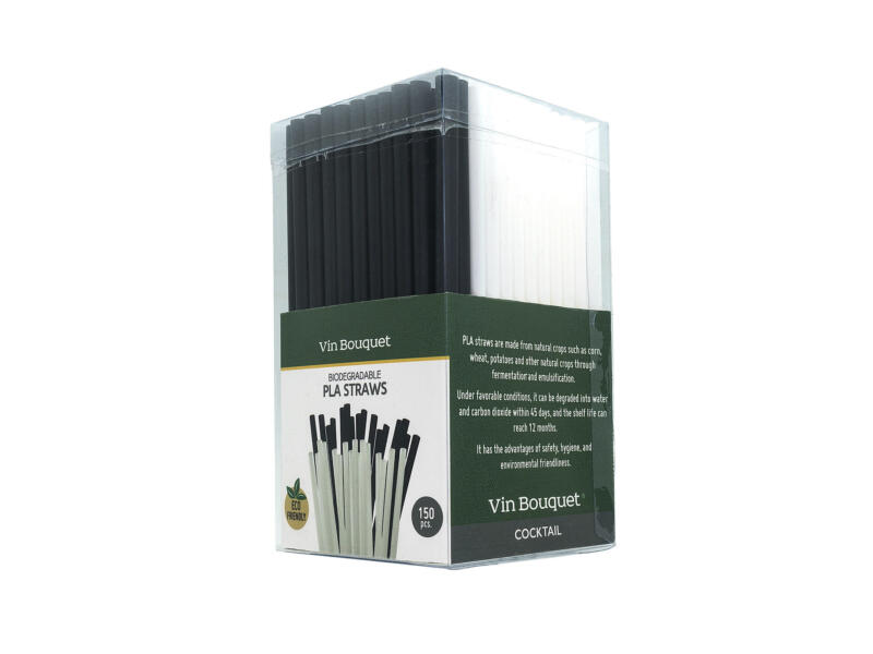 Cocktailrietjes VIN BOUQUET 62.VBFIK931 / 150st. / 25cm / bio-afbreekbaar