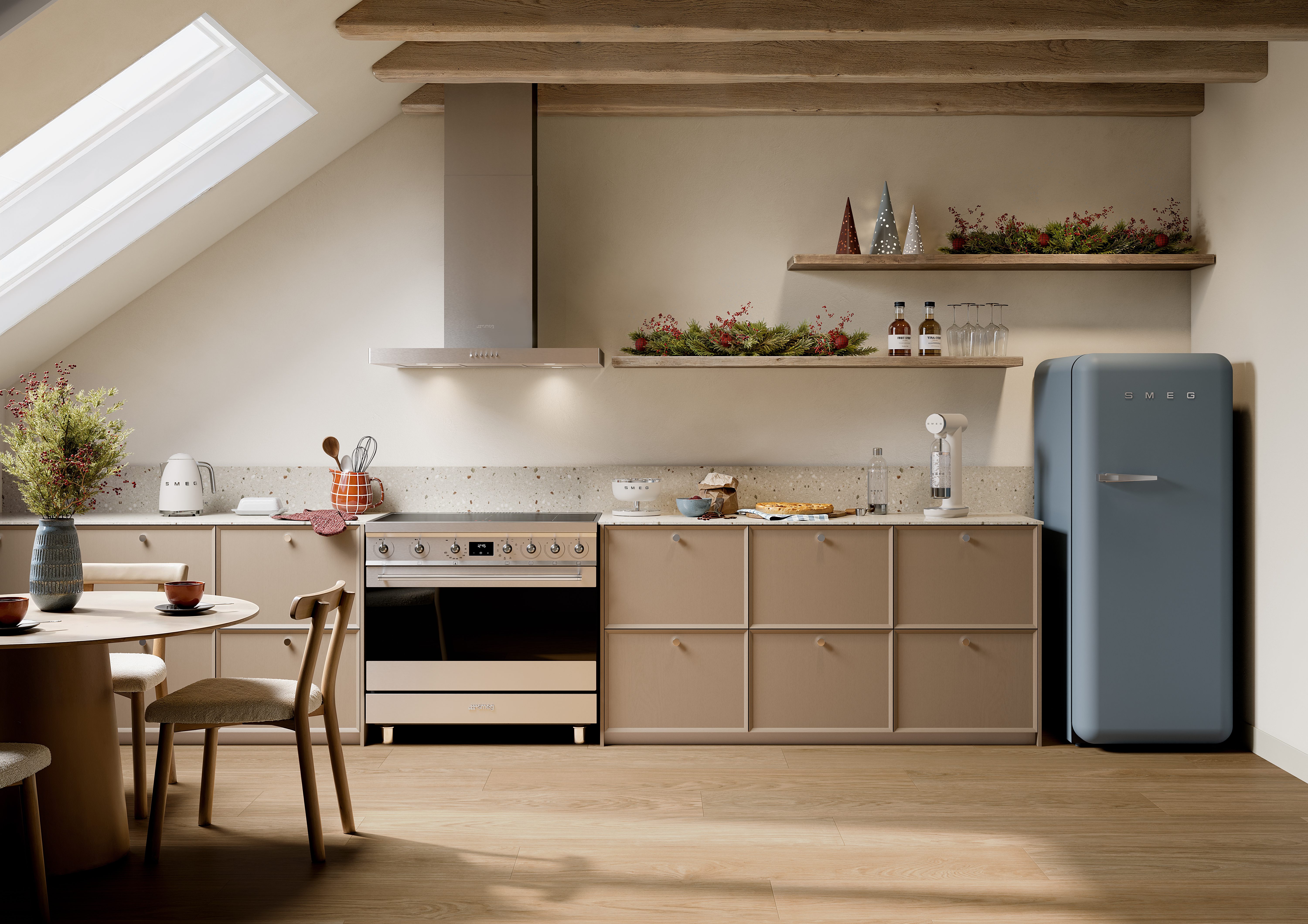 Bruiswatertoestel SMEG SKC01WHM Tritan Renew fles / 1L / wit mat