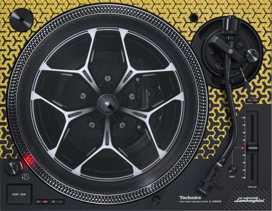 Platenspeler TECHNICS SL-1200M7PEG Lamborghini geel