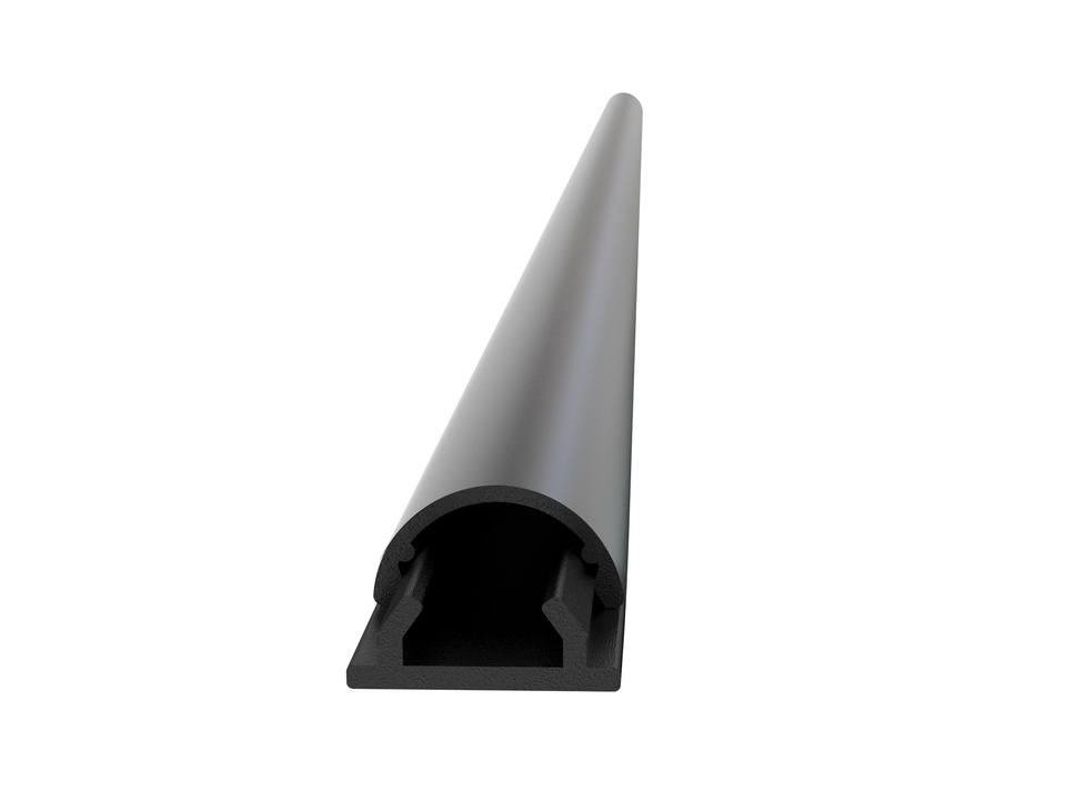 M Universal Cable Cover Black 12mmW - 1600mm L
