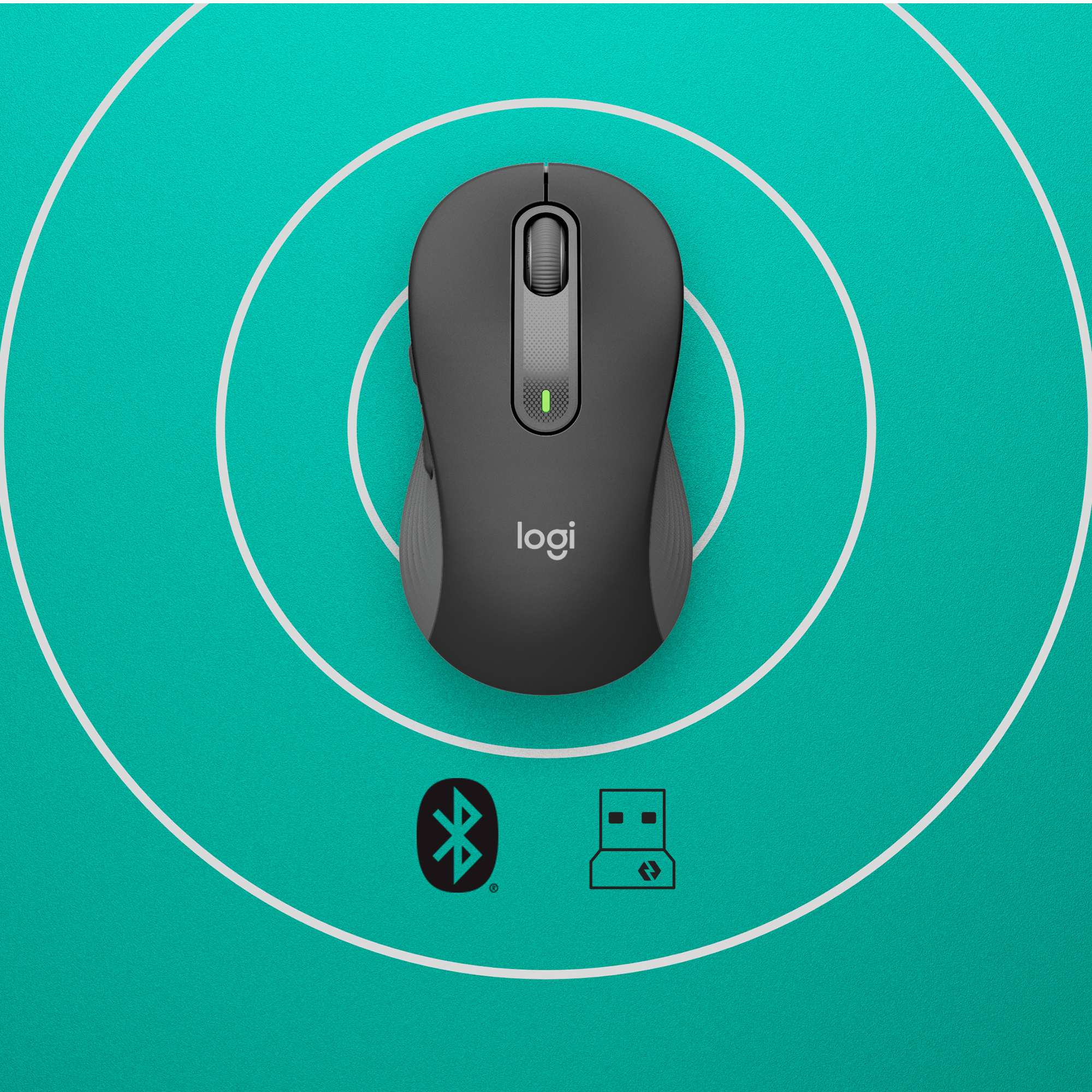 Draadloze Muis Logitech M650 Medium R Signature Graphite