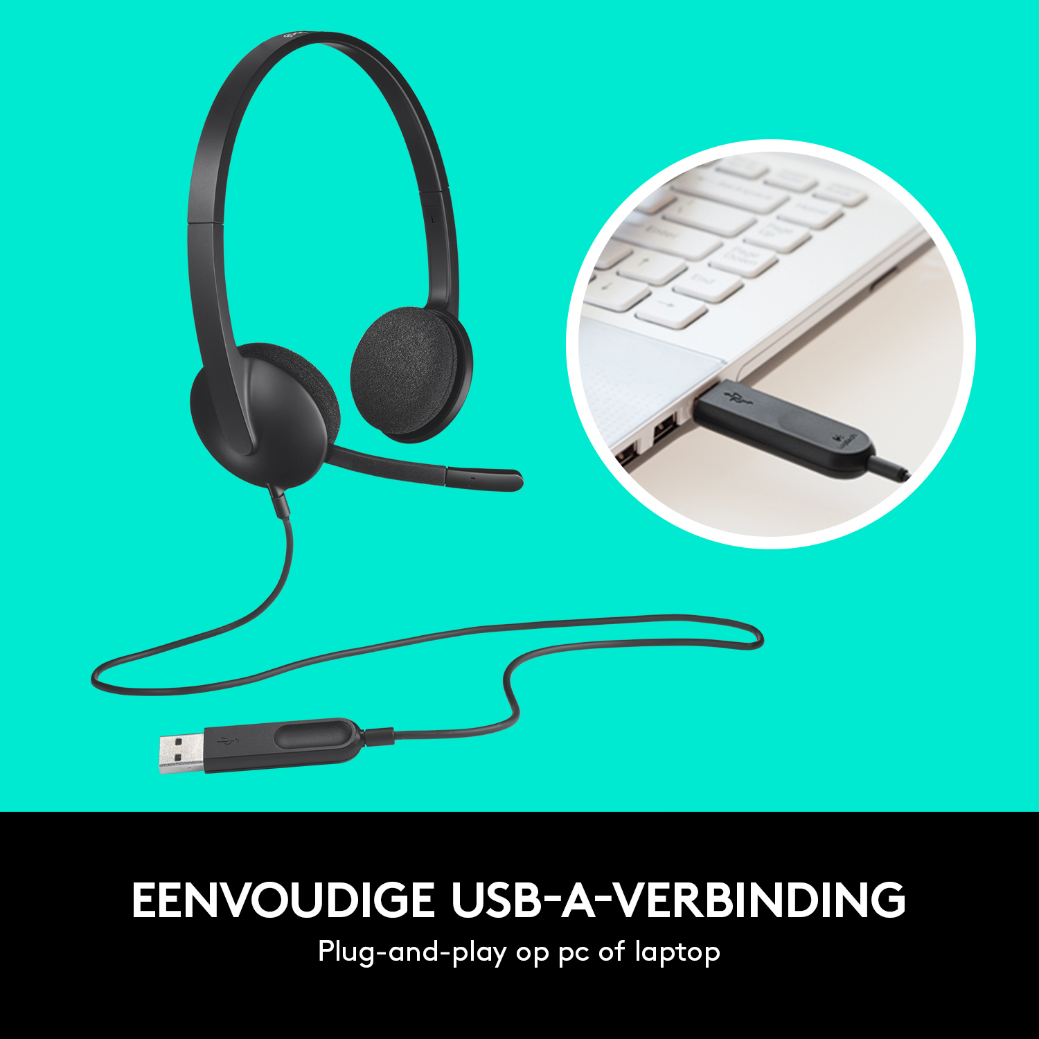 Headset PC Logitech H340 Usb 981-000475