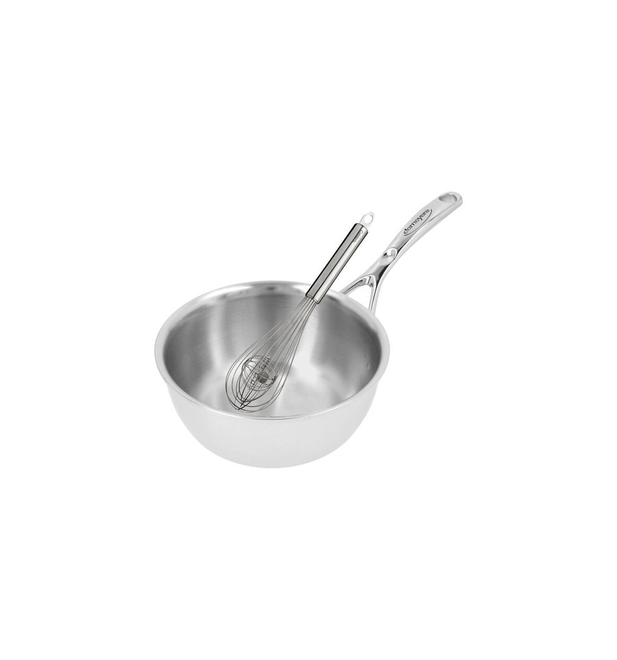 Demeyere Atlantis 7 Sauteuse conique 18 cm + fouet duo