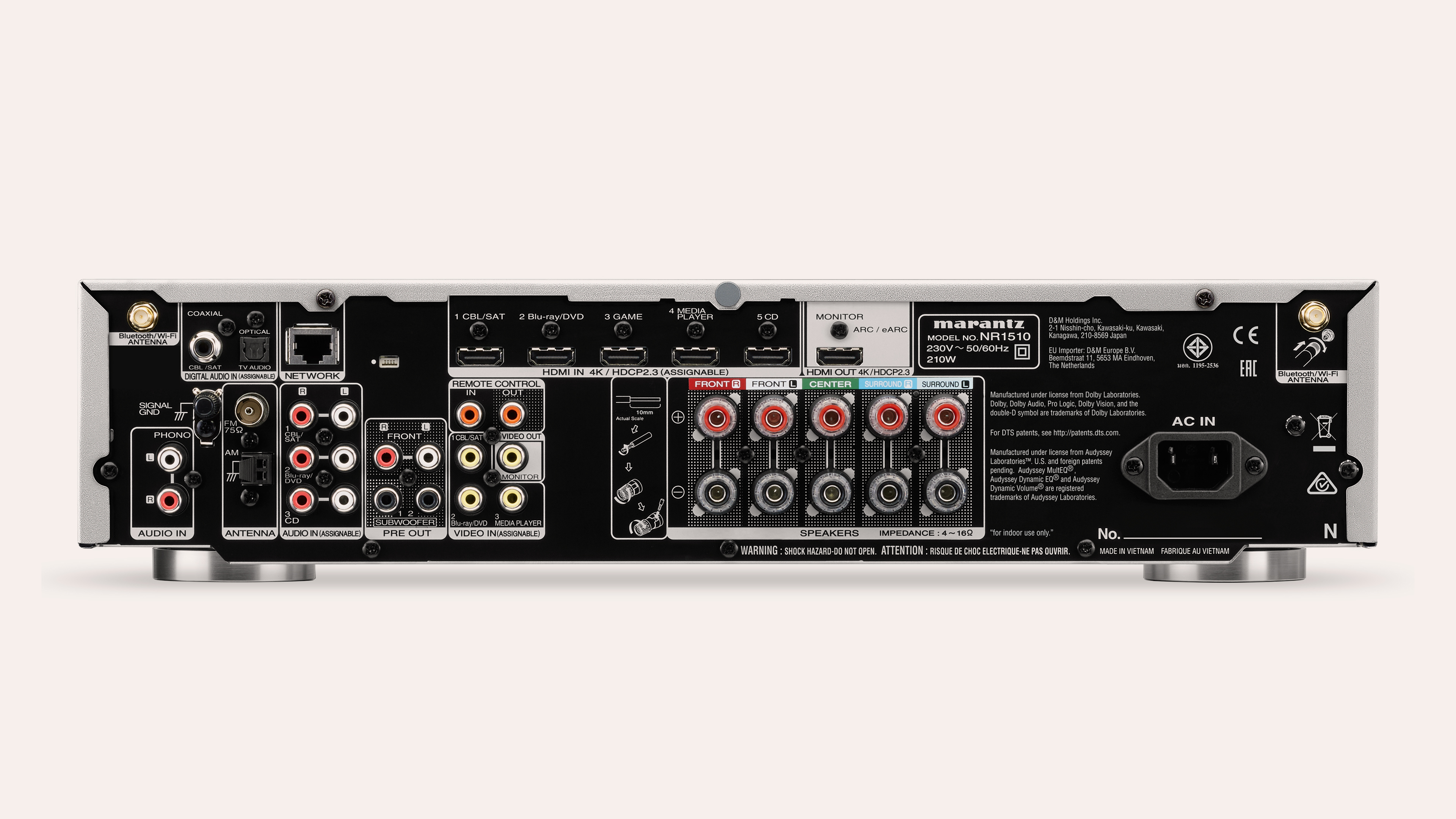 AV Receiver MARANTZ NR1510 zilver