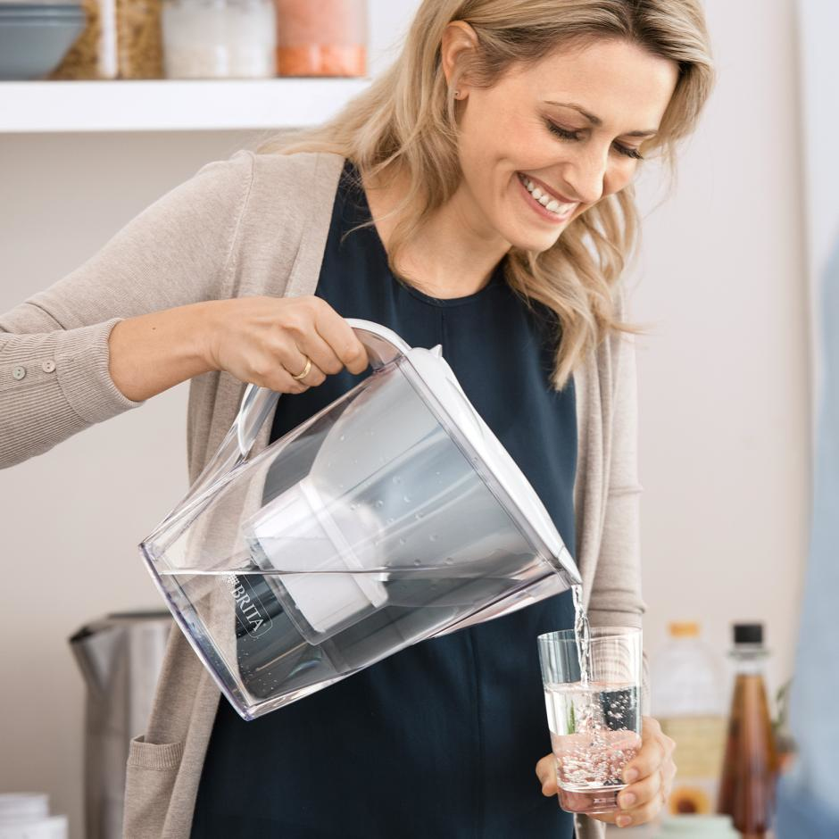 Waterfilterkan BRITA 1051130 Wit / 2.4L / + 2 MaxtraPro filters
