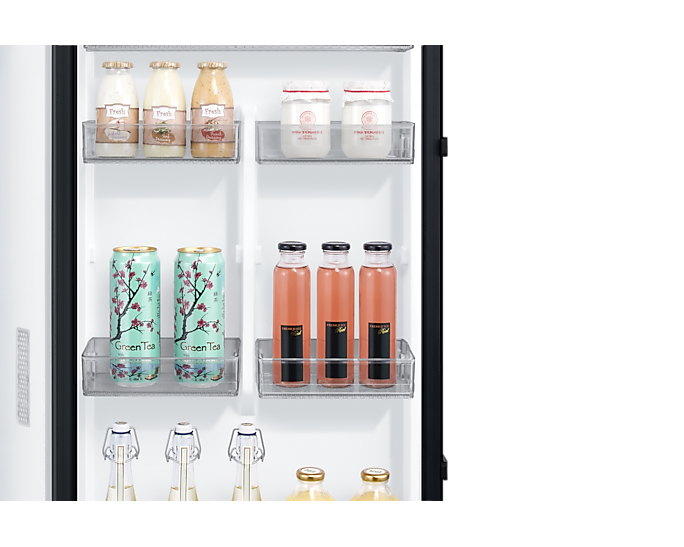 Koelkast SAMSUNG RR39C7EC5B1/EF / 387L / E / 186cm / zwart inox