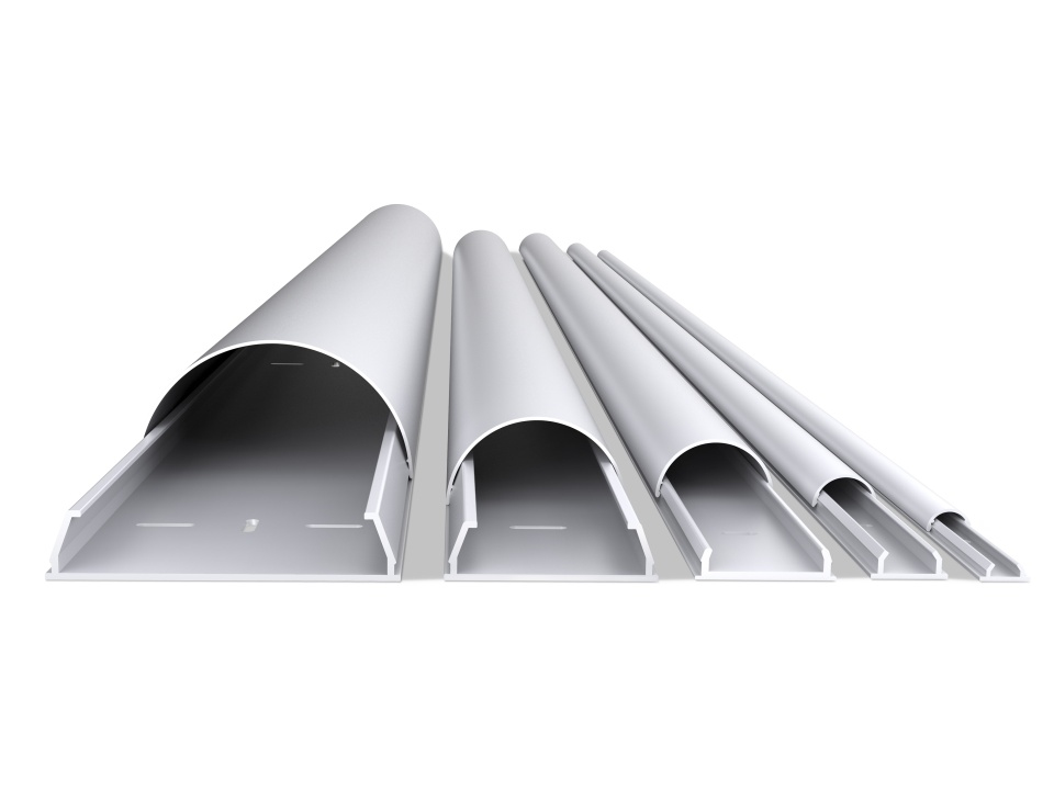 M Universal Cable Cover White 12mmW - 1600mm L