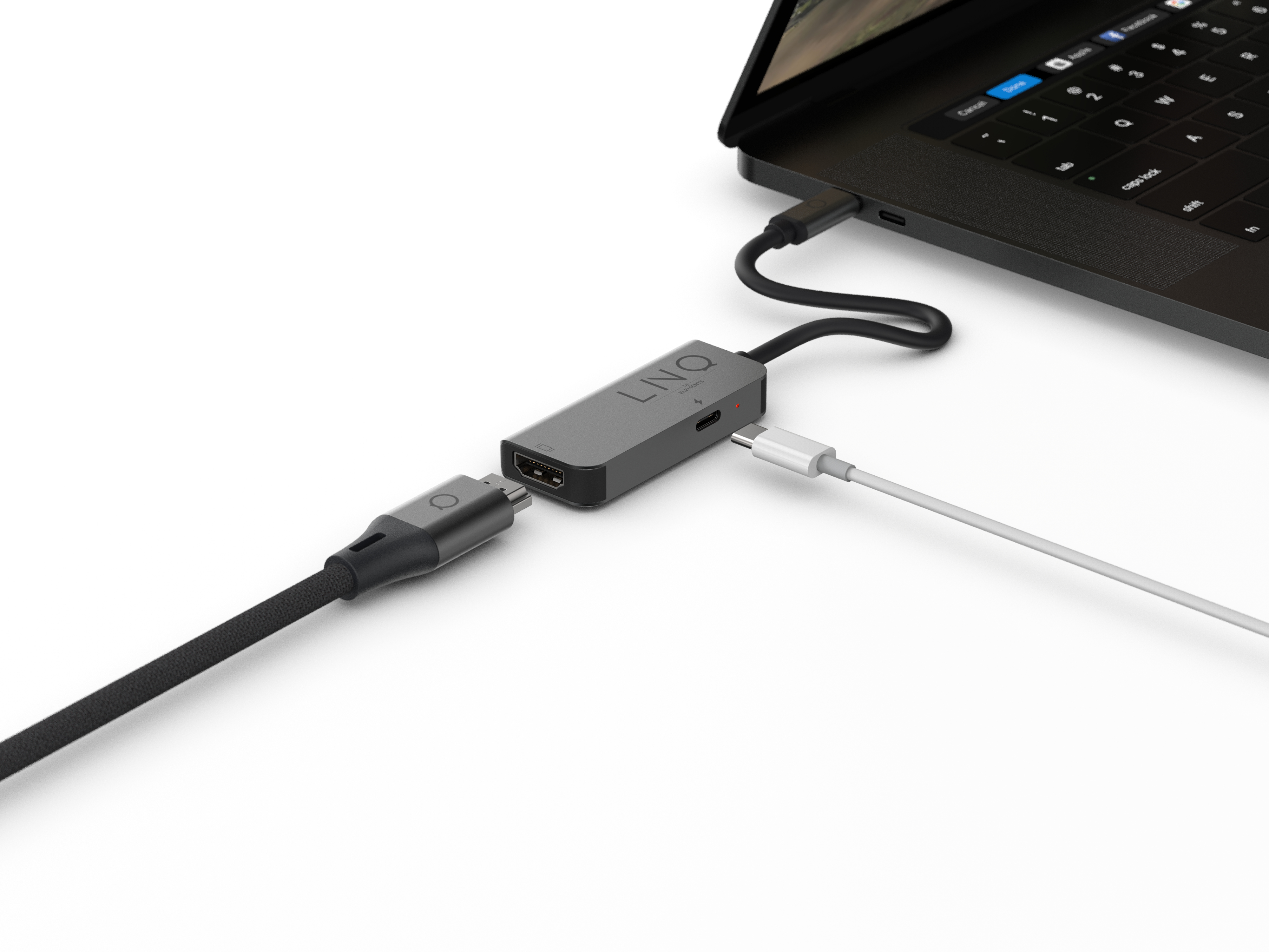 Linq 2 en 1 USB-C Multiport Hub ,