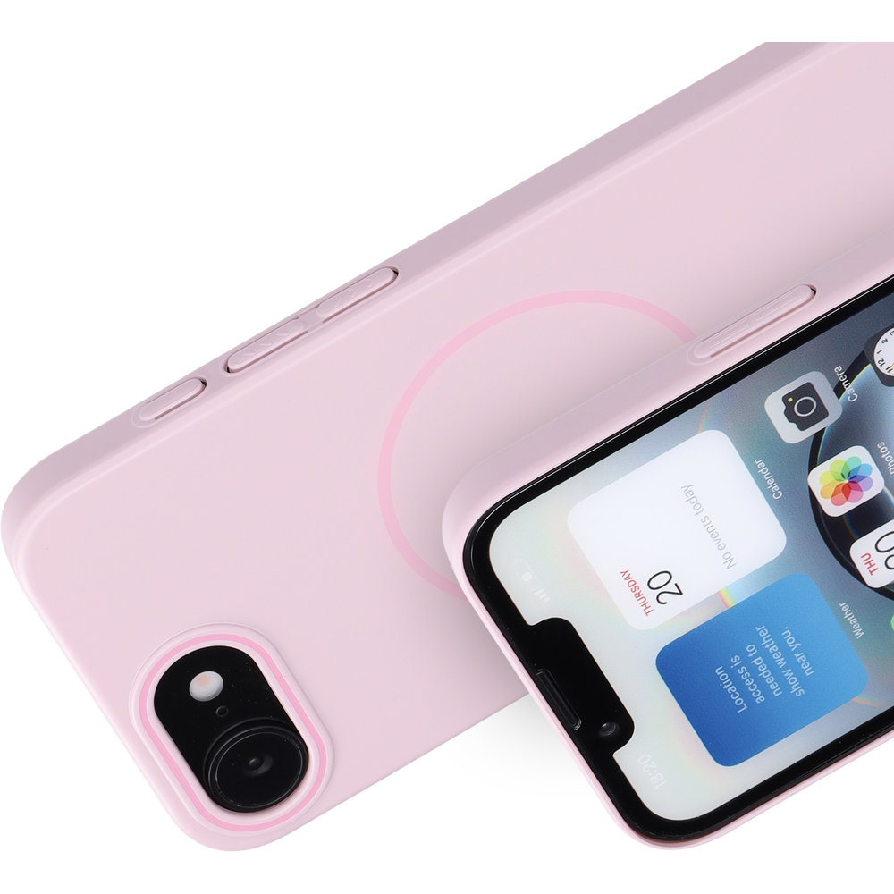 Mobiparts Slim Line Case Apple iPhone 16e (MagSafe) Blush Pink