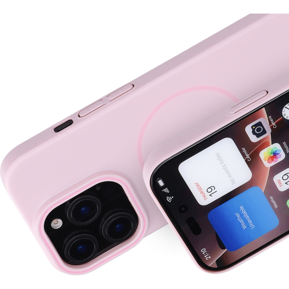 Mobiparts Slim Line Case Apple iPhone 16 Pro (MagSafe) Blush Pink