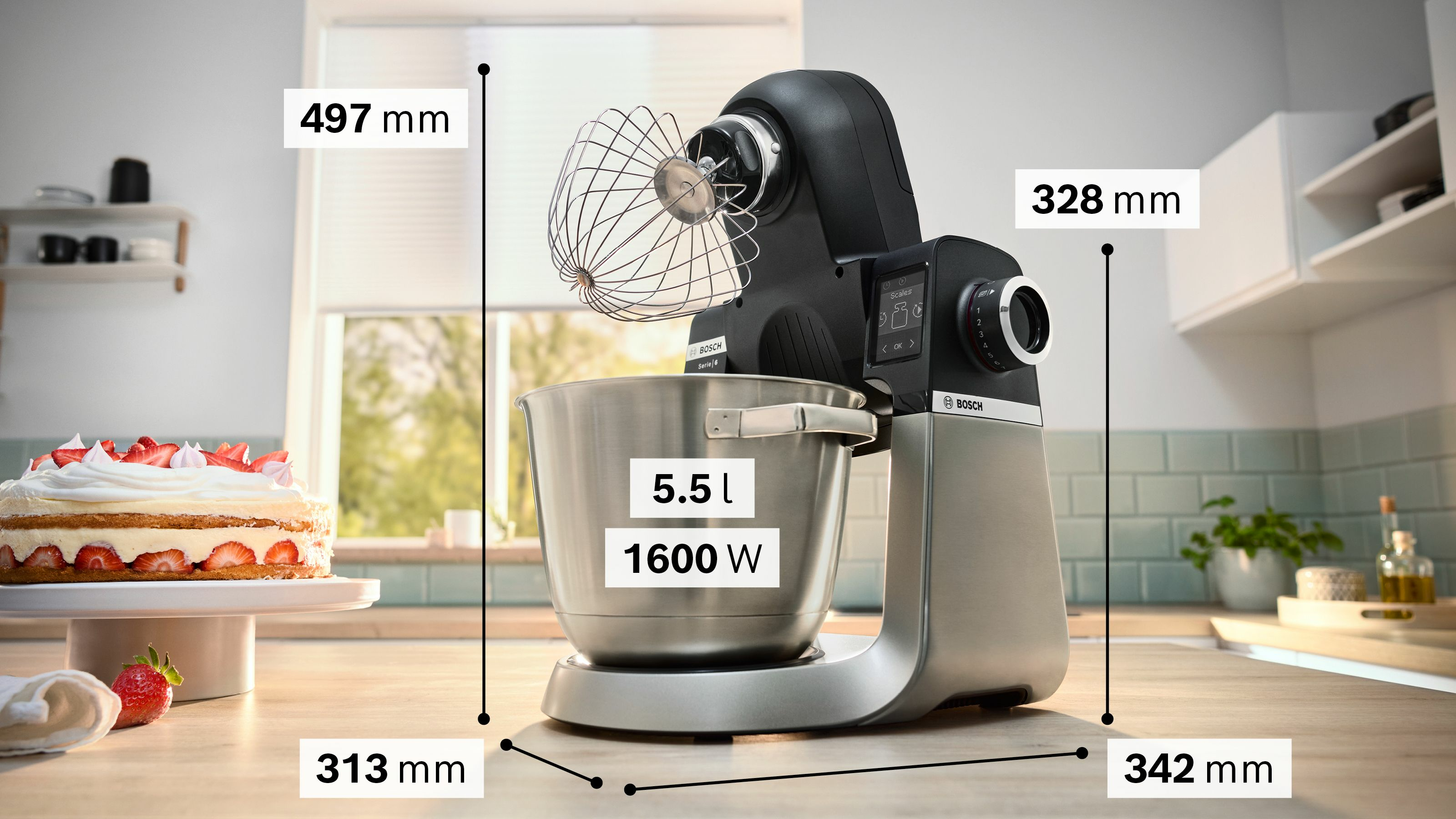Keukenrobot BOSCH MUMS6ZS34 met weegschaal 1600W