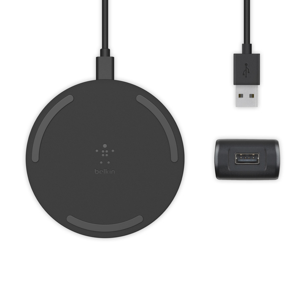 BELKIN WIRELESS CHARGING PAD BLACK & PSU 15W