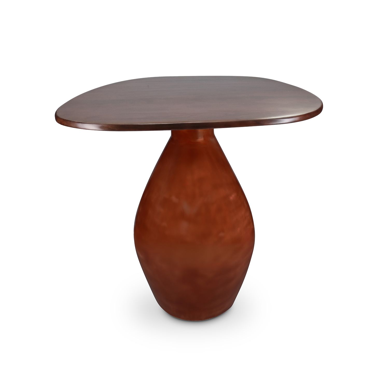 Bijzettafel SPCollection 825243 Mio / 50x36xH50cm / red clay / met houten blad