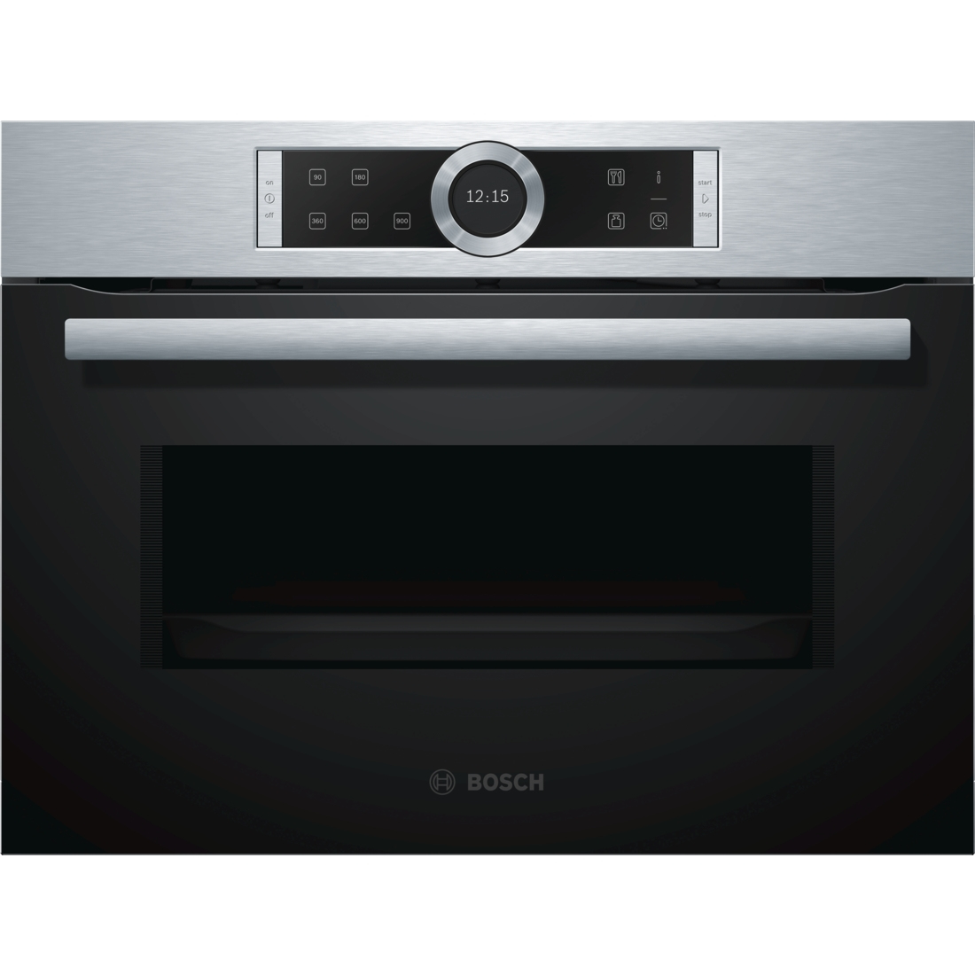 Bosch Serie 8 CFA634GS1 micro-onde Intégré 36 L 900 W Noir, Acier inoxydable