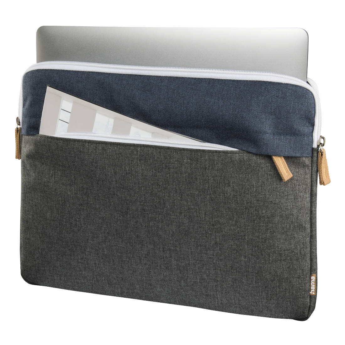 Tas HAMA 217124 Florence Notebook Sleeve 13.3" Blauw/Grijs