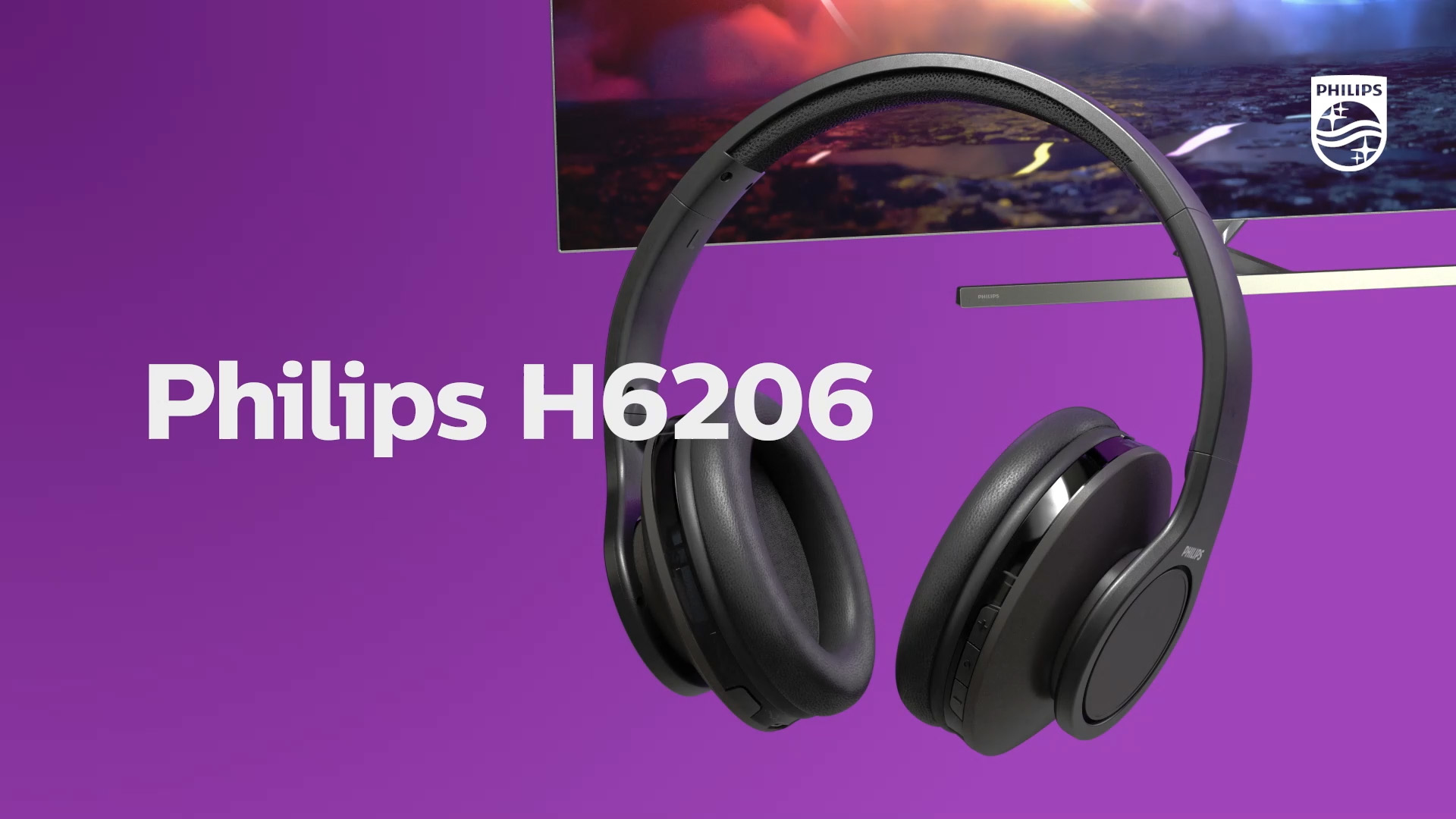 Hoofdtelefoon PHILIPS TAH6206BK/00 voor tv