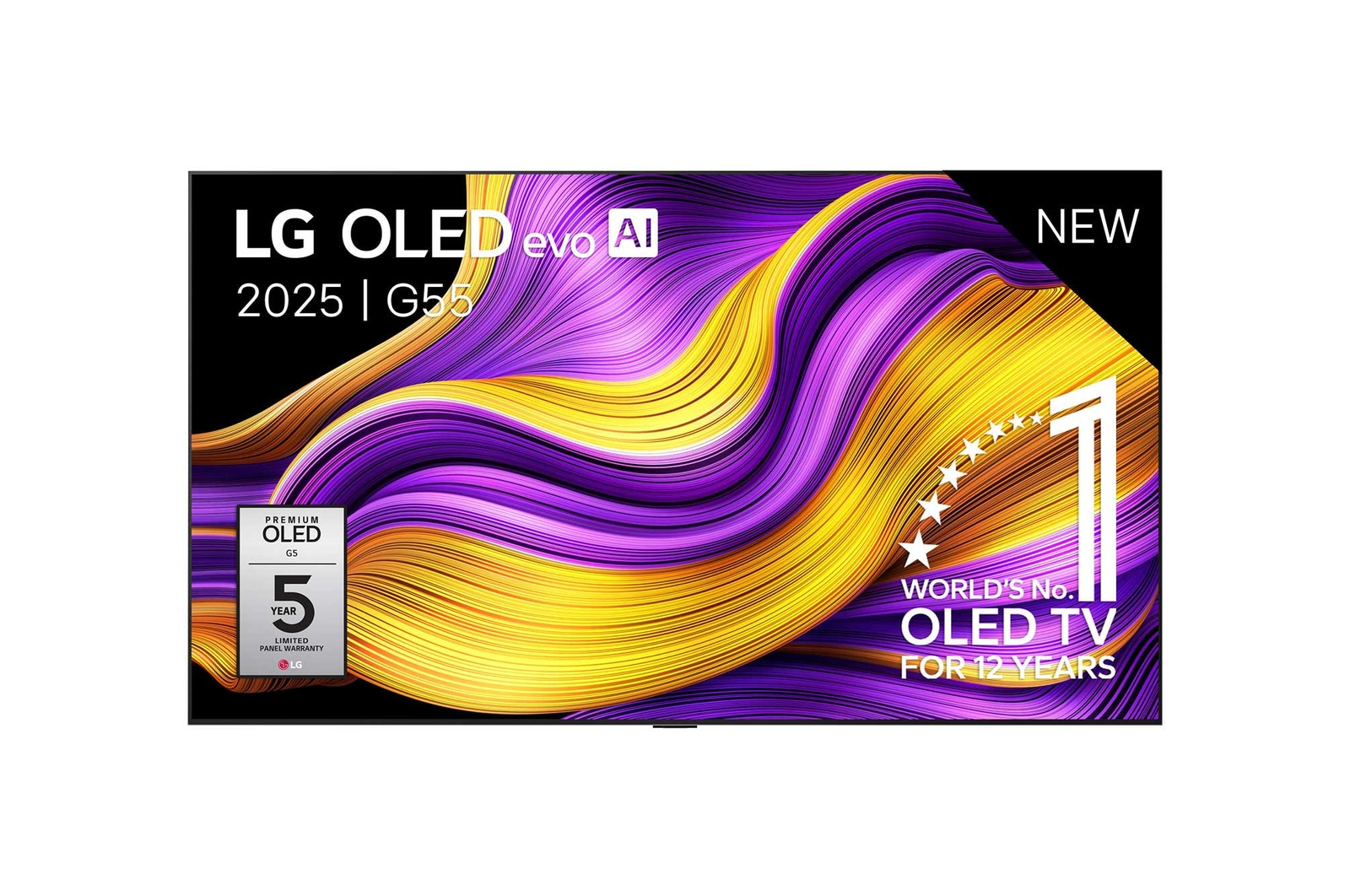 OLED TV LG OLED83G55LW - met muurbeugel