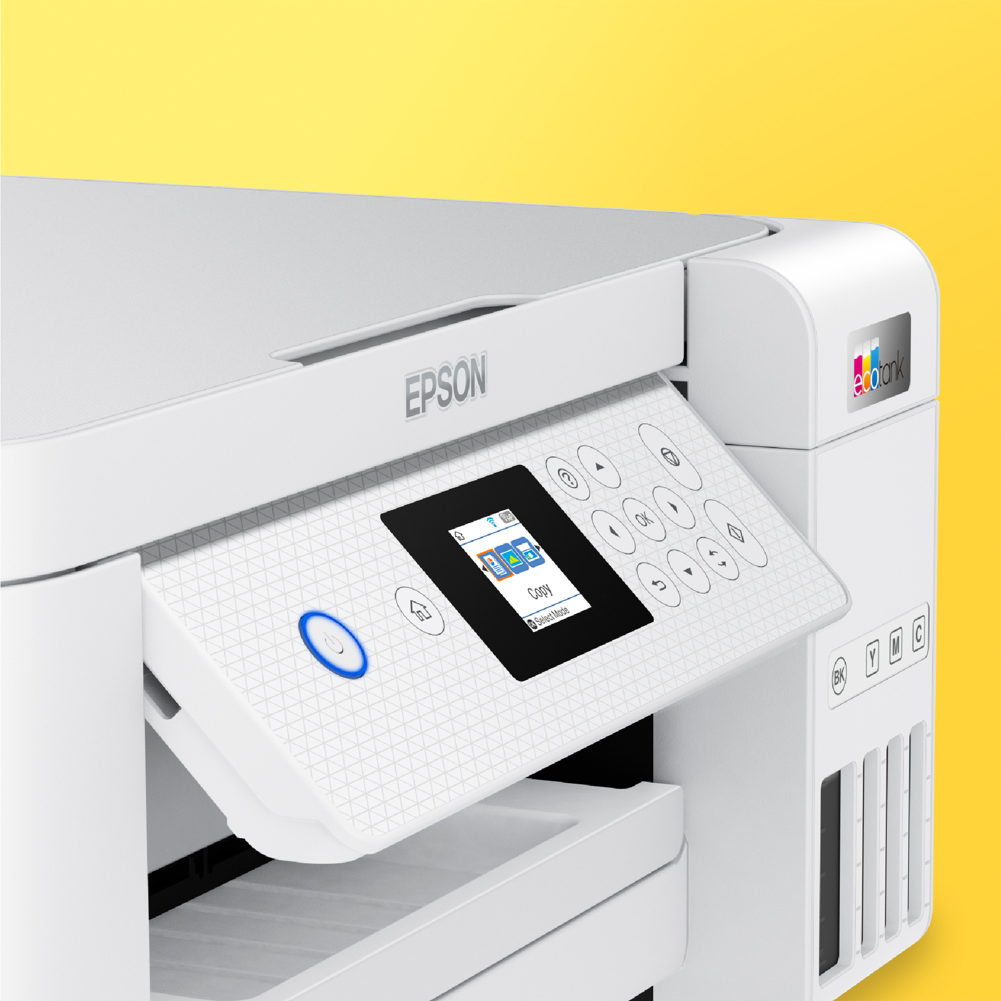 Printer Inkjet EPSON EcoTank ET-2856 Wit AIOFlat Kleur A4