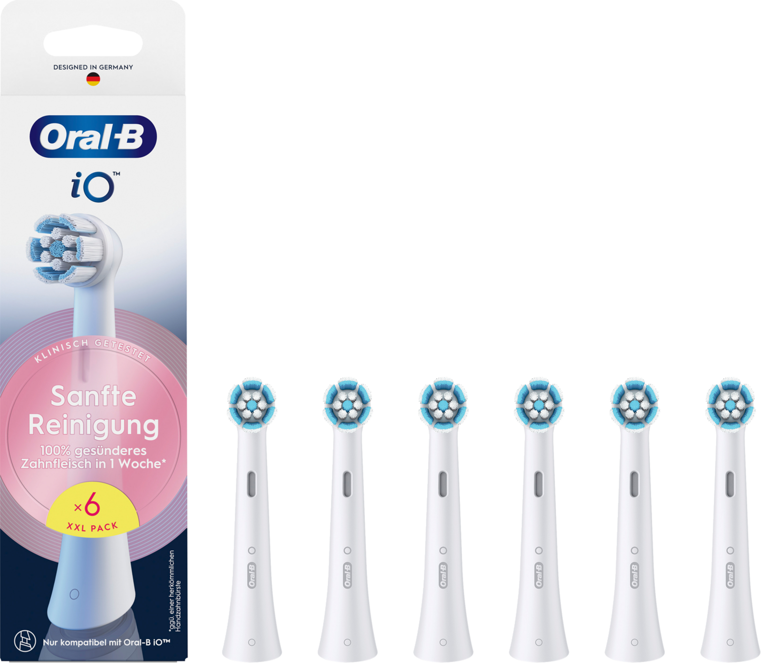 Opzetborstel ORAL-B 163174 iO / zachte reiniging / 6 stuks
