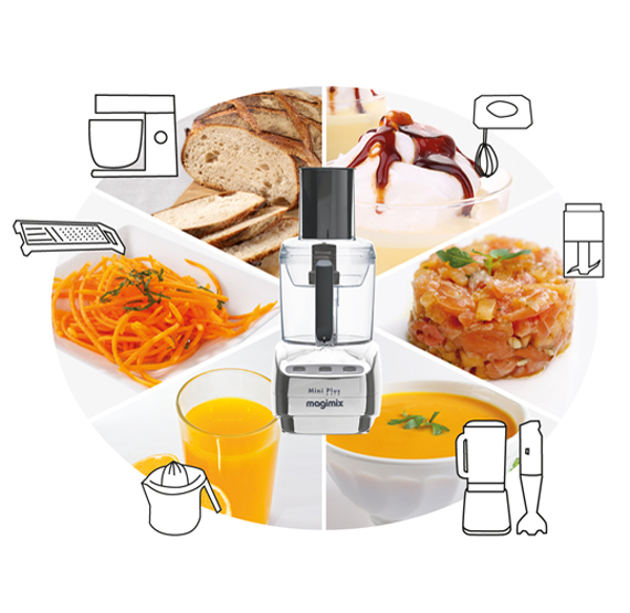Magimix foodprocessor mini plus noir