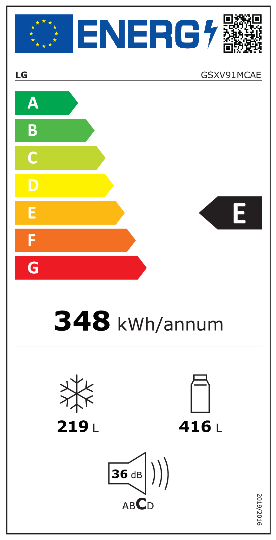 LG InstaView GSXV91MCAE frigo américain Pose libre 635 L E Noir
