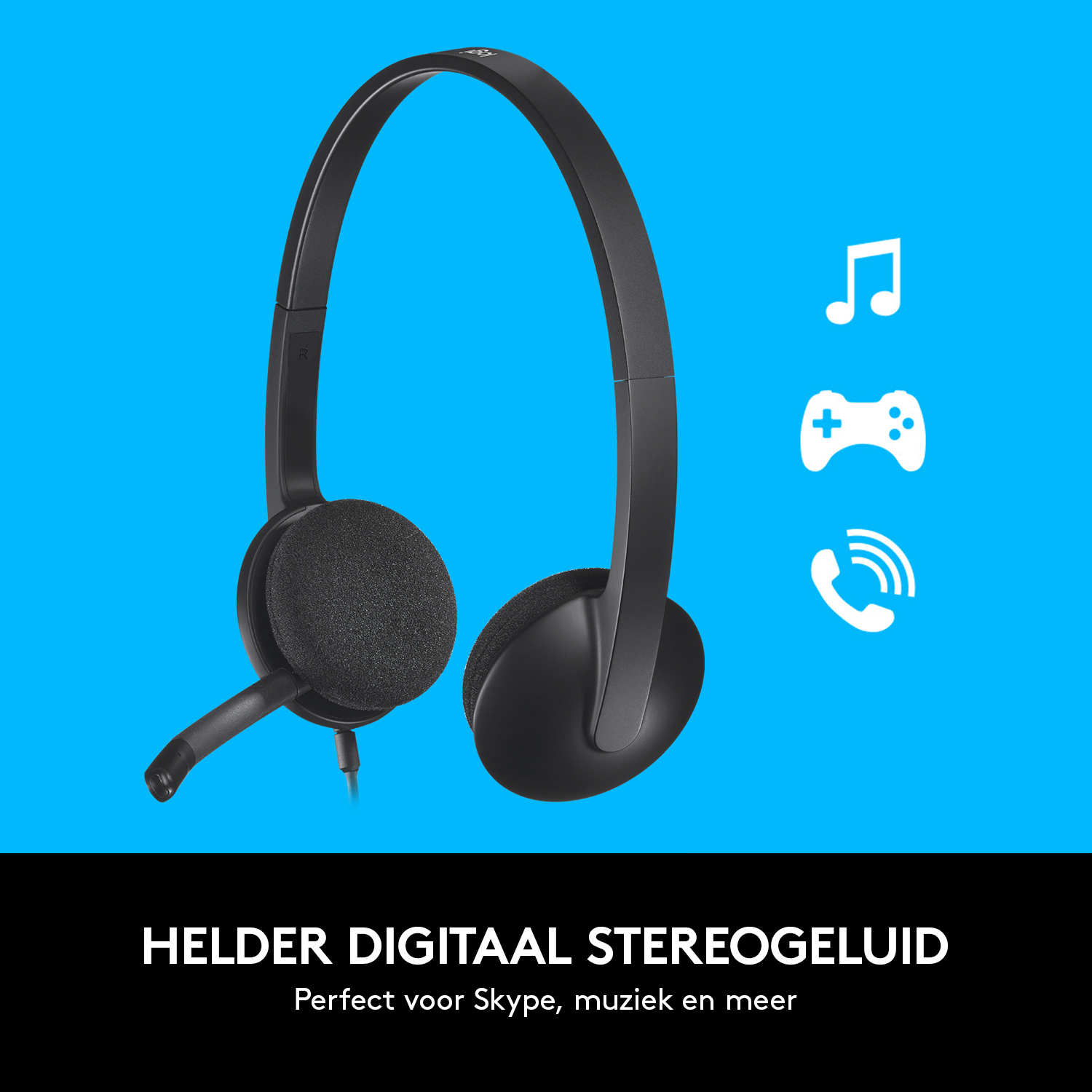 Headset PC Logitech H340 Usb 981-000475