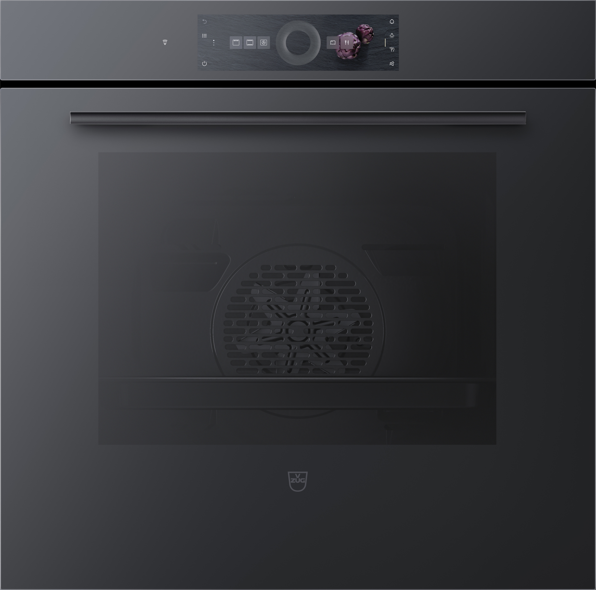 Oven BI VZUG Combair V6000 60P Spiegelglas zwart