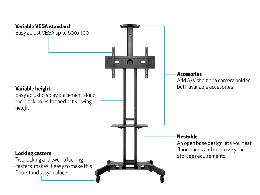 Vloerstatief MULTIBRACKETS MB732319 M Public 150 vloerstand