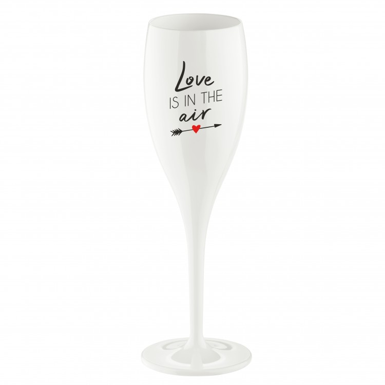 Glas KOZIOL 3918525 Cheers Love IsIn The Air White 100ml