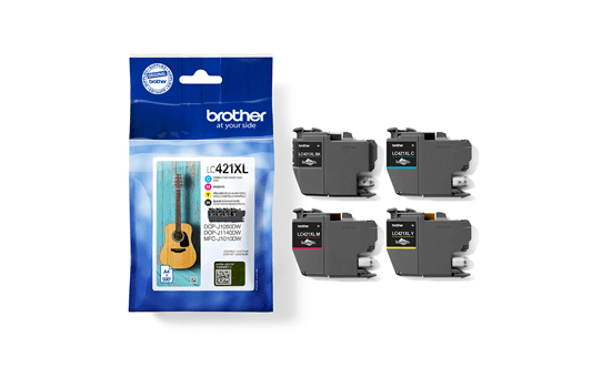 Inktpatroon BROTHER LC-421XLVAL Voordeelpack