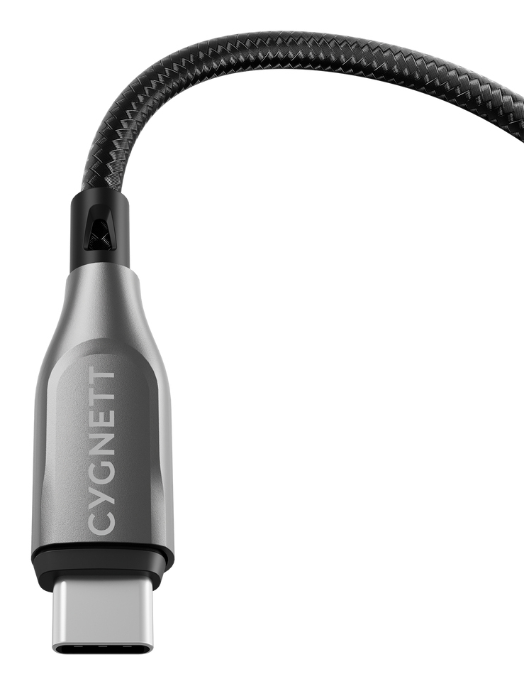 Kabel Cygnett Armoured Braided USB-C to USB 50cm Black
