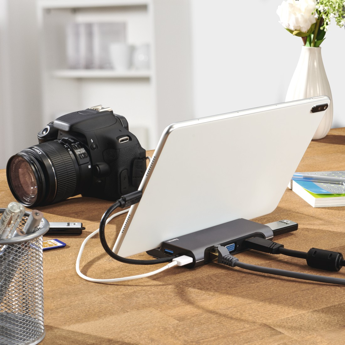 Hama USB-C-hub, Multiport, 7-poorts, 3x USB-A, USB-C, VGA