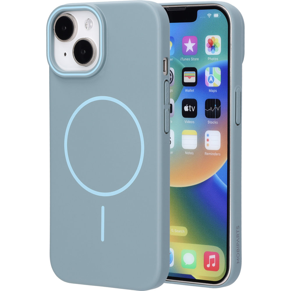 Mobiparts Slim Line Case Apple iPhone 15 (MagSafe) Sage Green