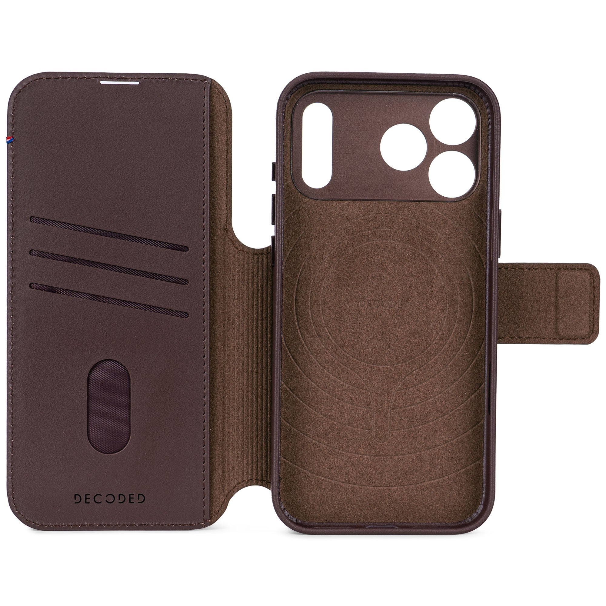 Decoded Leather Detachable Wallet Apple iPhone 18 Pro / 17 Pro Chocolate Brown