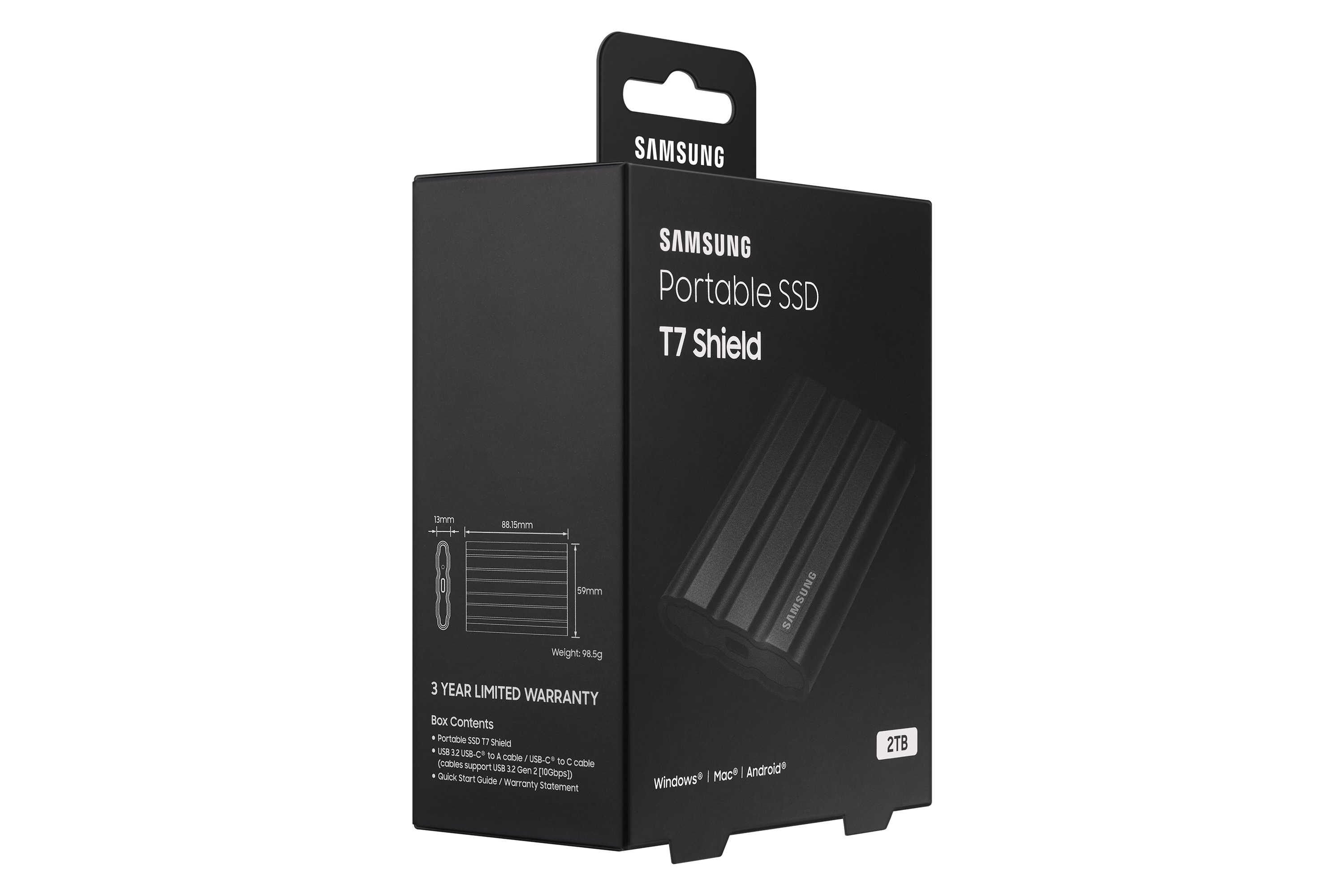 Samsung t7 shield 2to portable ssd noir