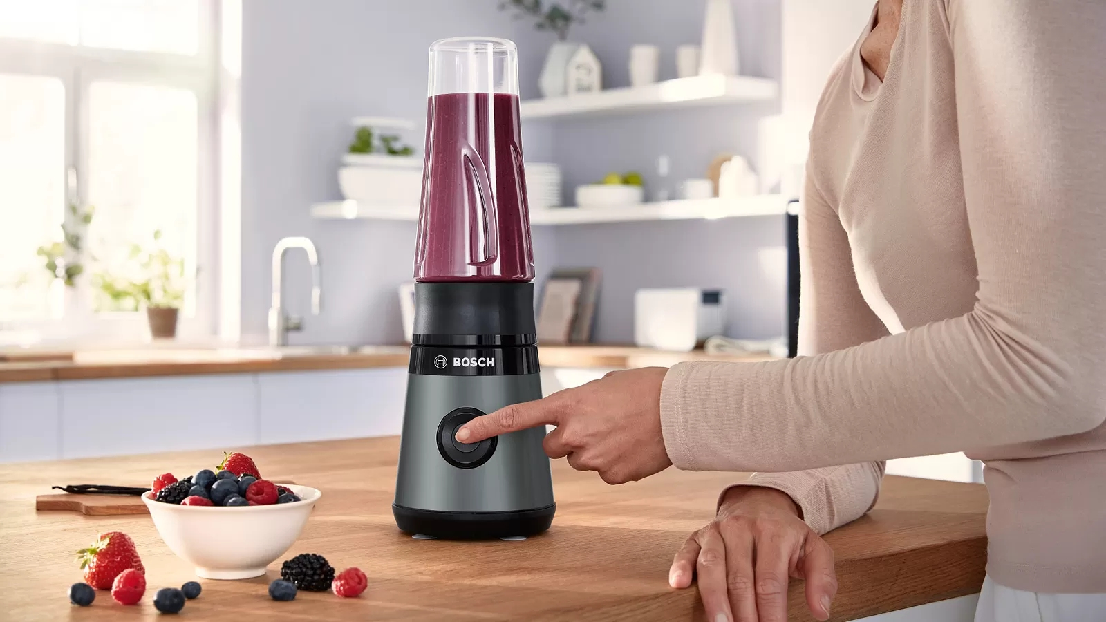 Personal Blender BOSCH MMB2111S VitaPower 450W Zilver