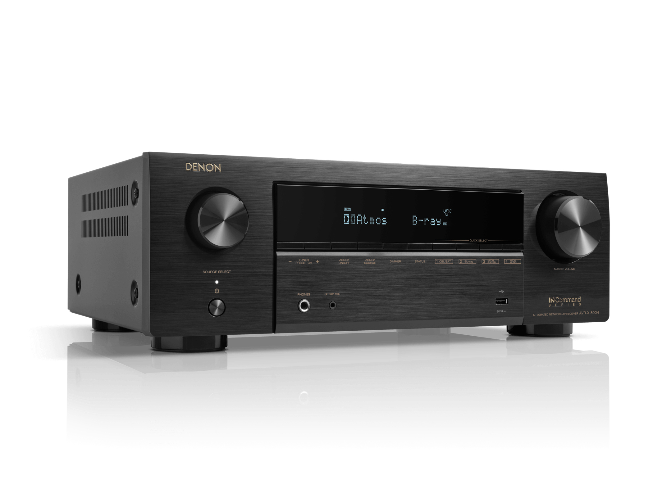 AV Receiver Denon AVR-X1800HDAB zwart