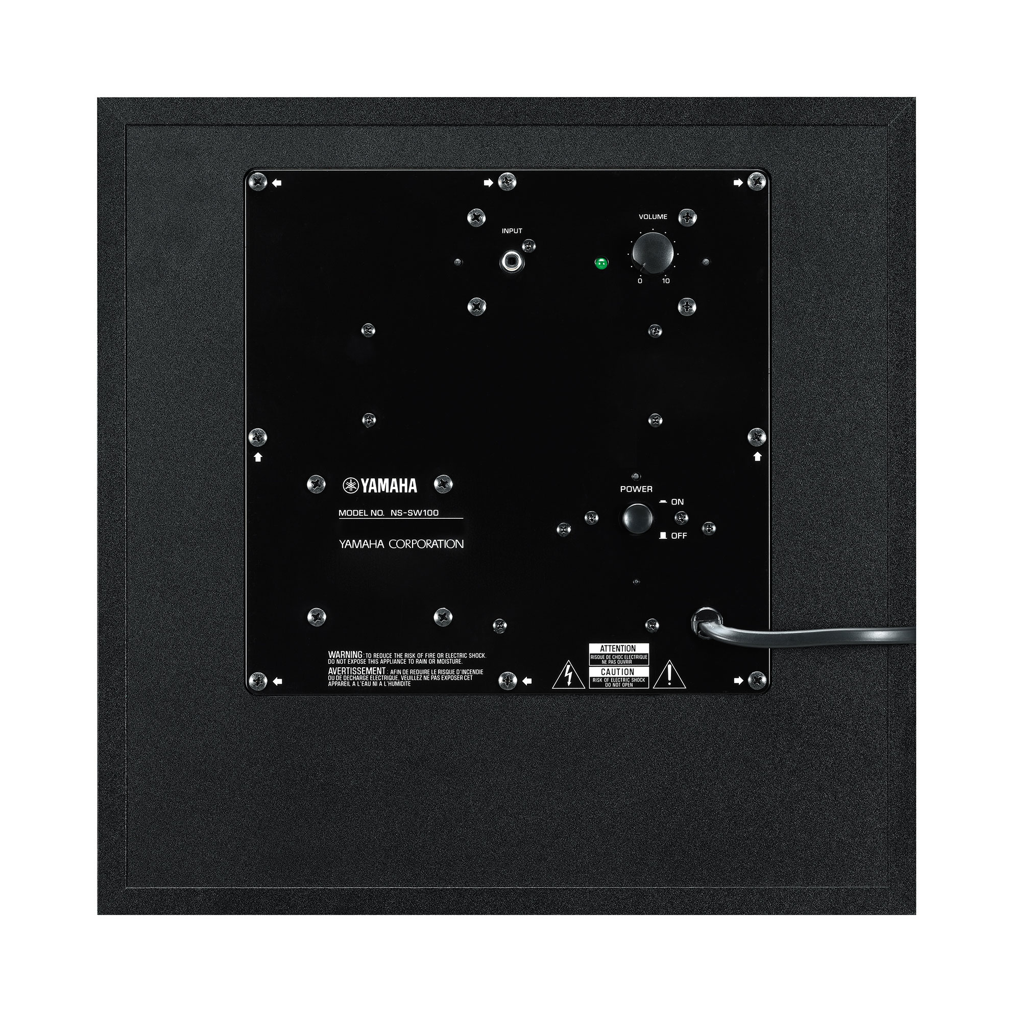 Subwoofer YAMAHA NS-SW100 zwart
