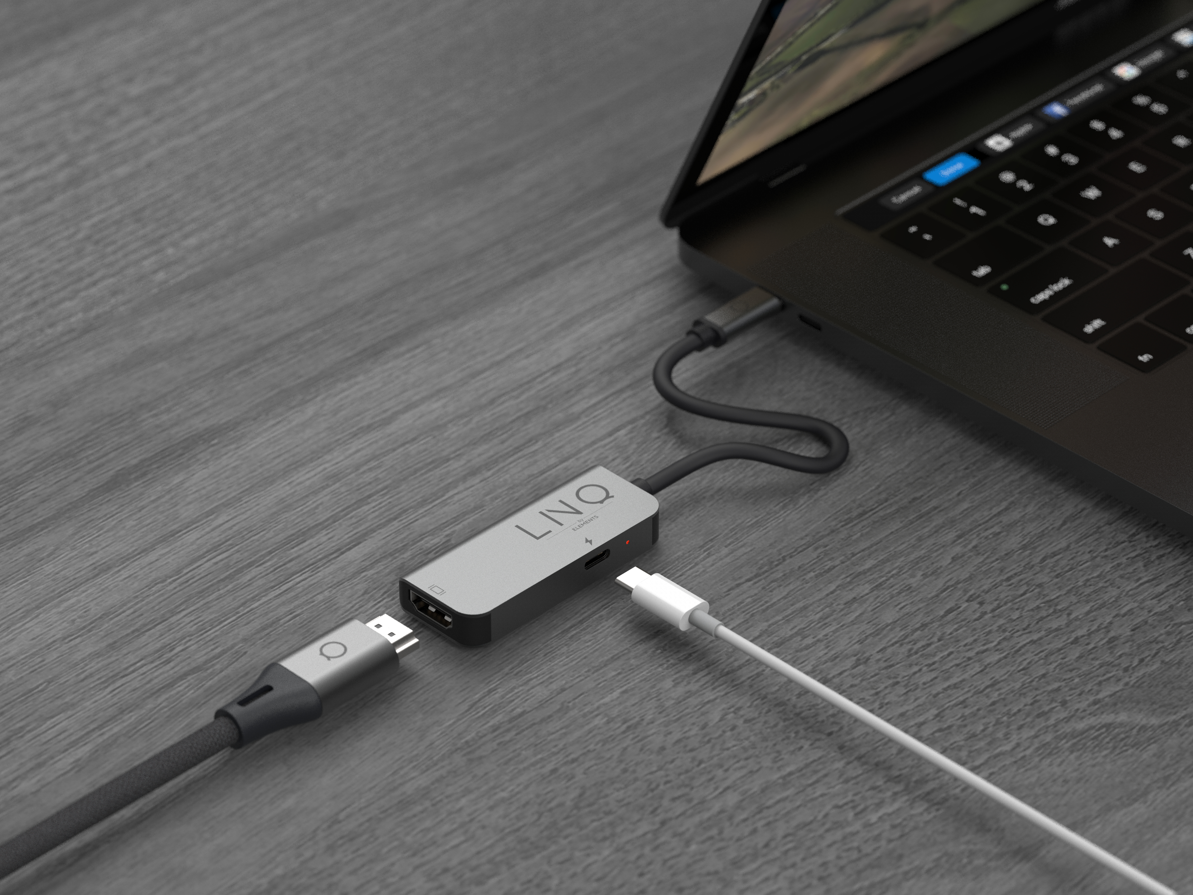 Linq 2 en 1 USB-C Multiport Hub ,