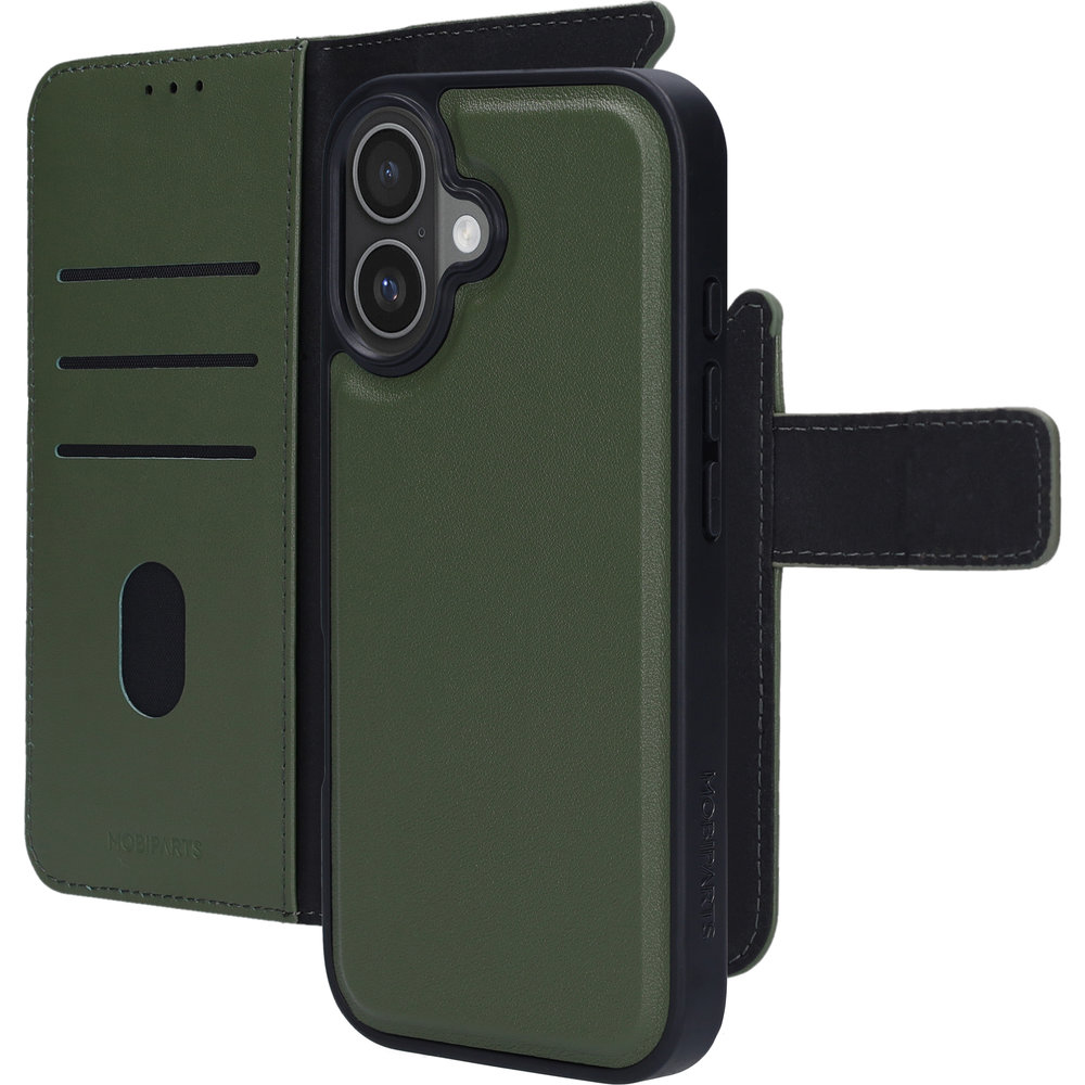Mobiparts Leather 2 in 1 Apple iPhone 17 Wallet Case Green